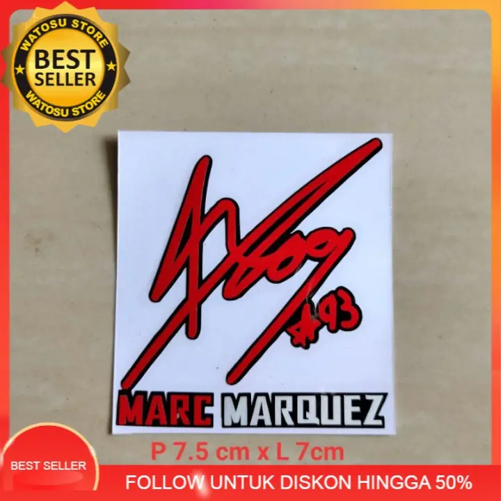 Stiker Cutting Tanda Tangan Rossi Marz Marquez Vr 46 Valentino Rossi Kualitas Terbaik Ter Murah Lazada Indonesia