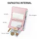 Hathin muii - DOMPET lipat kecil  KULIT PREMIUM fashion Korean style Sederhana wallet import bahan kulit pu dompet wanita. 