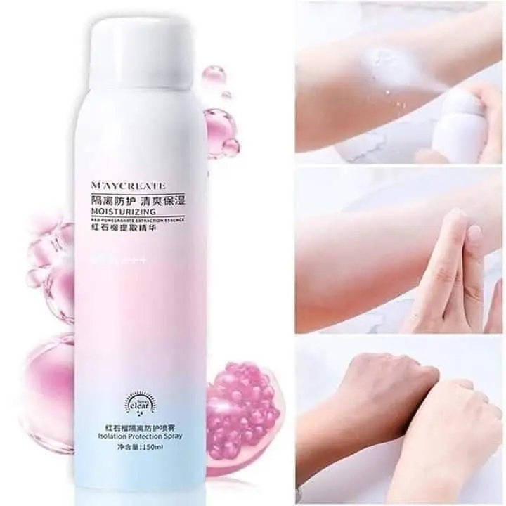 Maycreate Whitening Spray Korea Original Spray Pemutih Kulit Spray Pelindung Dari Sinar Matahari Handbody Spray Pemutih