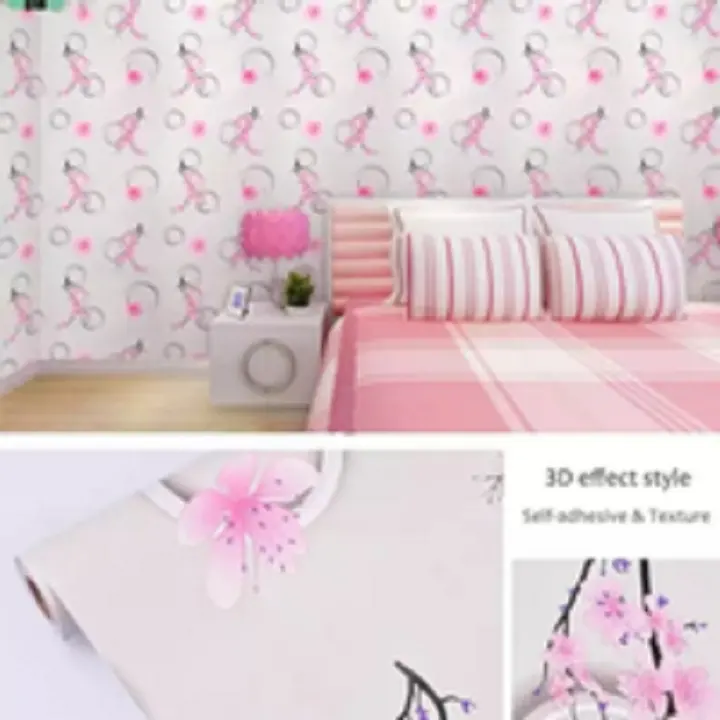 Wallpaper Dinding 3d Bunga Sakura Image Num 37
