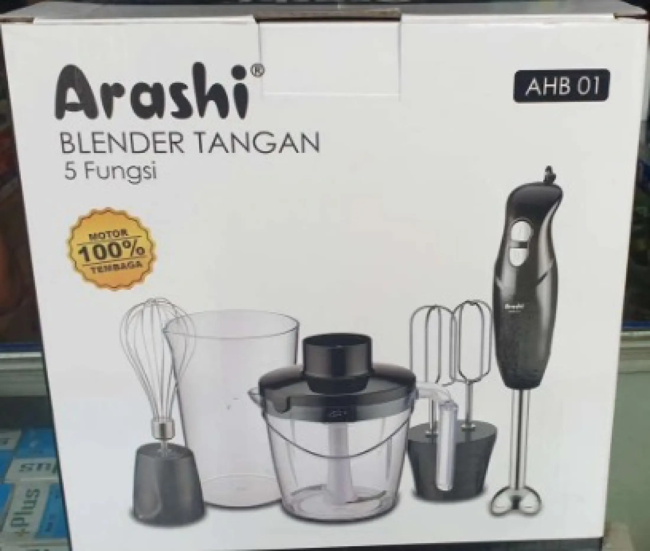 Bisa Cod Promo Blender Tangan 5 In 1 Arashi Ahb01 Lazada Indonesia