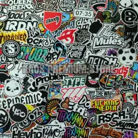 Tempelan Stiker Logo Gambar Brand Glossy Hd Hype Beast Clothing Lokal Brand Stiker Glossy Dikirim Random Acak Lazada Indonesia