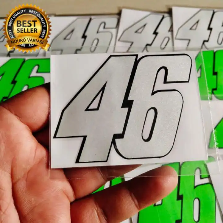 Stiker Cutting Sticker No 46 Rossi N804 Kualitas Terbaik Termurah Lazada Indonesia