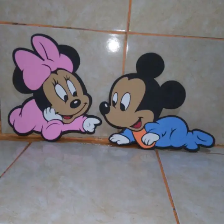 Pajangan Gambar Kartun Mickey Mouse Dan Mini Mouse Lazada Indonesia