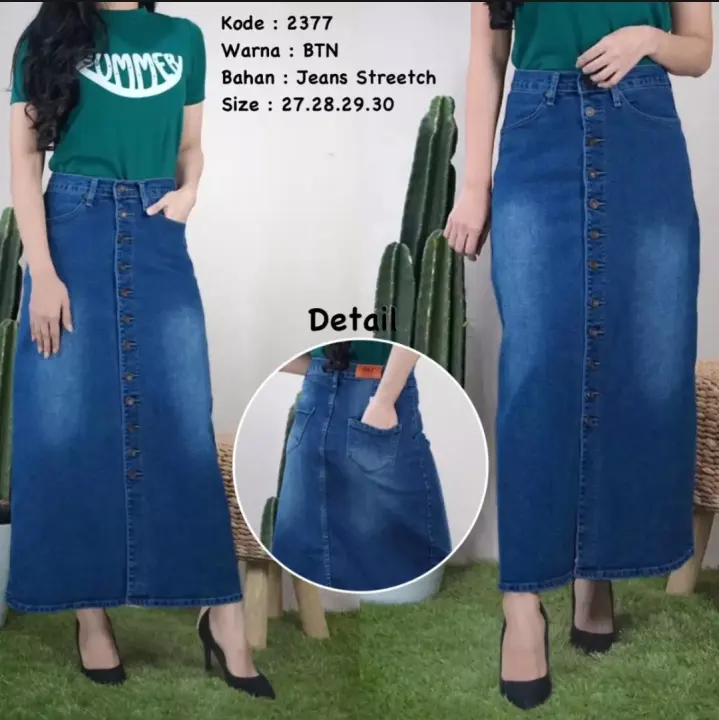 Jual Rok Panjang Wanita Levis Model Desain Terbaru Harga November 2021