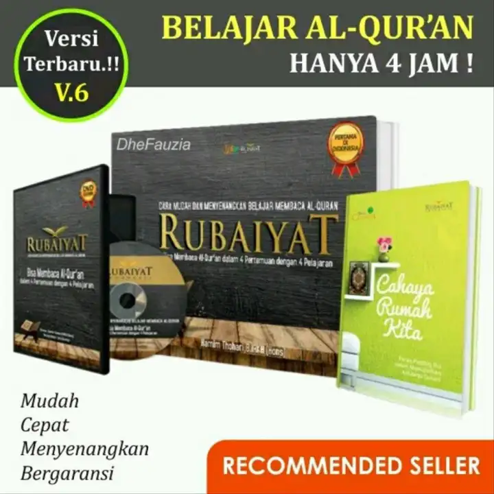 Metode Rubaiyat Cara Cepat Belajar Baca Al Quran Dalam 4 Jam Dvd Belajar Membaca Alquran Untuk Pemula Lazada Indonesia Metode Rubaiyat Cara Cepat Belajar Baca Al Quran Dalam 4 Jam Dvd Belajar Membaca Alquran Untuk Pemula Lazada Indonesia