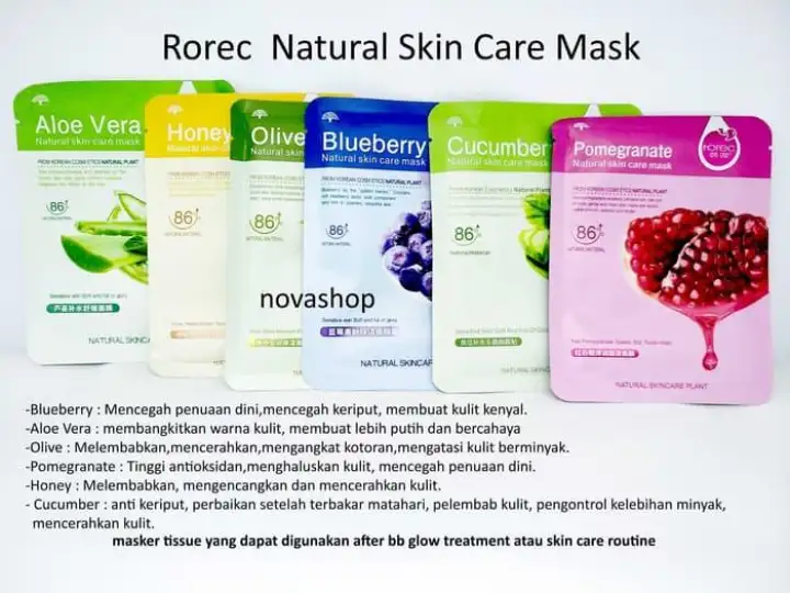 Masker Wajah Rorec Sheet Mask Original Masker Buah Lazada Indonesia Masker Wajah Rorec Sheet Mask Original Masker Buah Lazada Indonesia