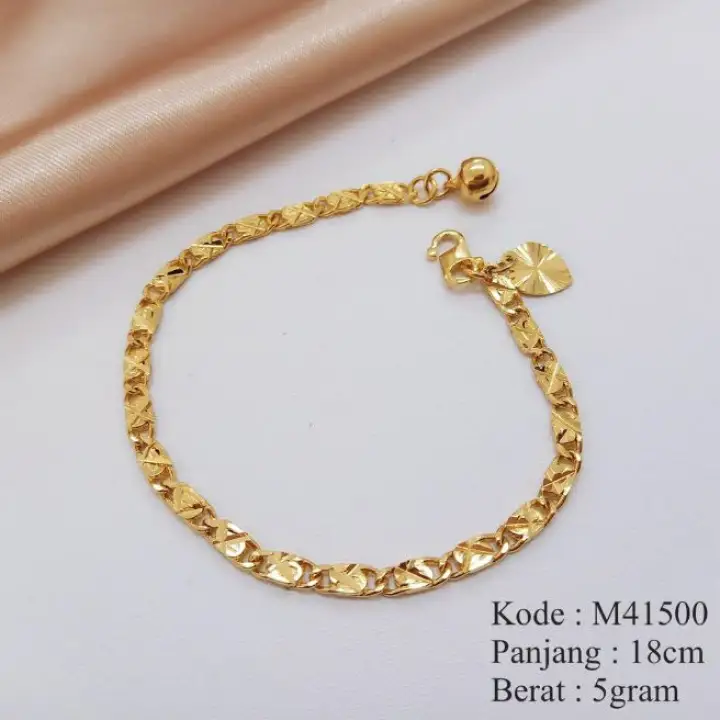 M42326 Gelang Tangan Rantai Tebal Gelang Xuping Gelang Emas 5 Gram Lazada Indonesia