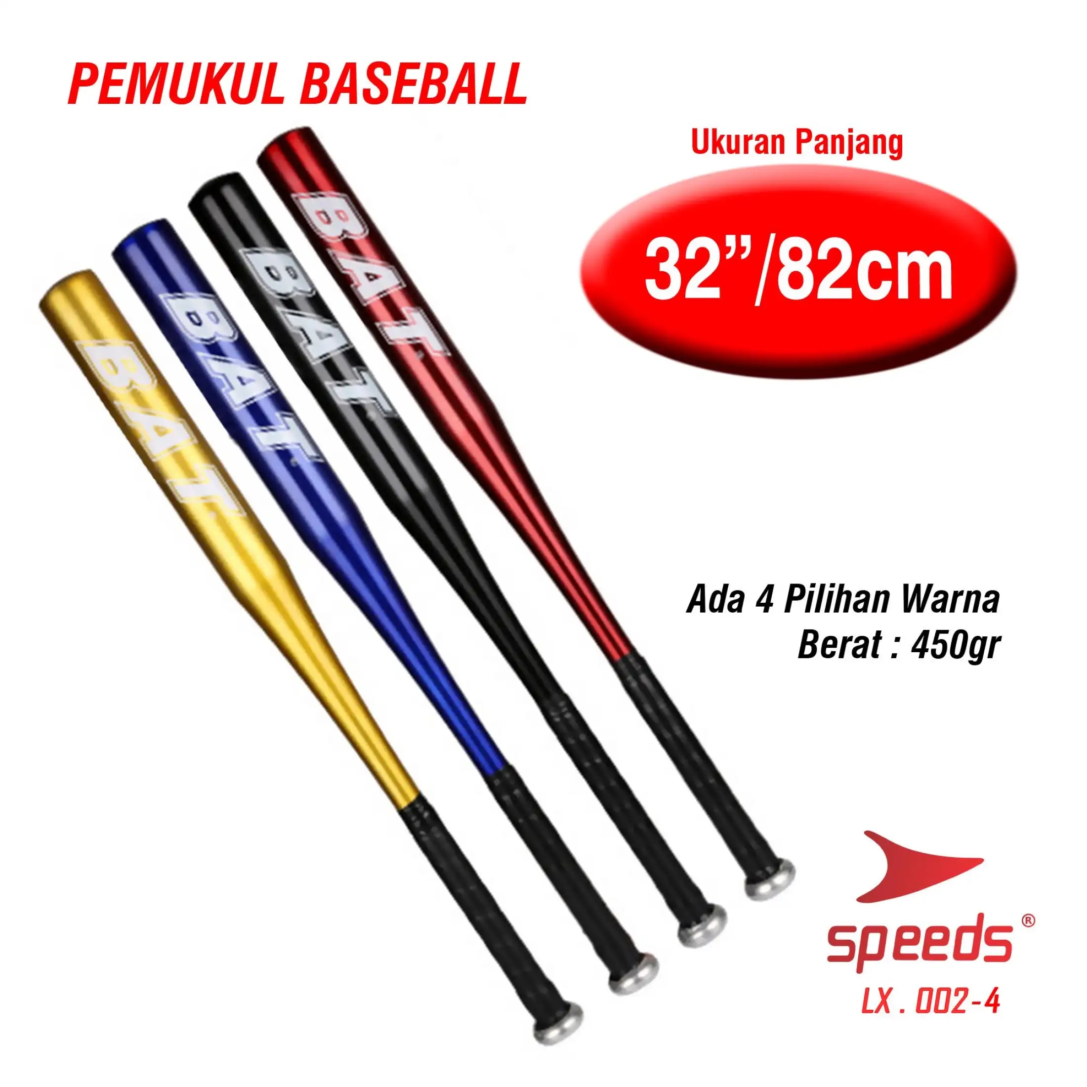 Tongkat Baseball Bisbal Kasti Besi Stick Alat Pemukul Bola Non Slip Tangan Shank 82 Cm 32in 002 4 Lazada Indonesia