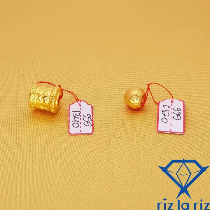 Rlrgold Charm Bola Emas Hongkong Emas Murni 999 24K Ch999082000 | Lazada  Indonesia