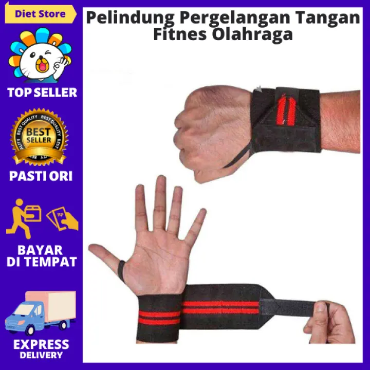 Sabuk Pelindung Pergelangan Tangan 1 Pcs 1 P Gym Fitnes Olahraga Angkat Besi Fitness Weightlifting Sport