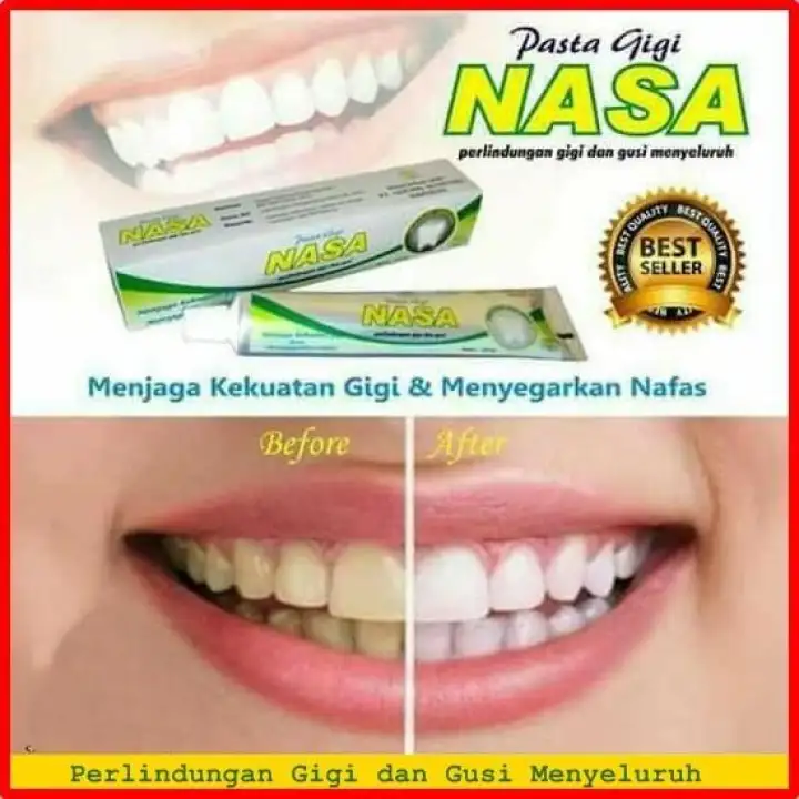 Nasa Pasta Gigi Pemutih Gigi Penghilang Karang Odol Herbal Isi 120 Gram Lazada Indonesia