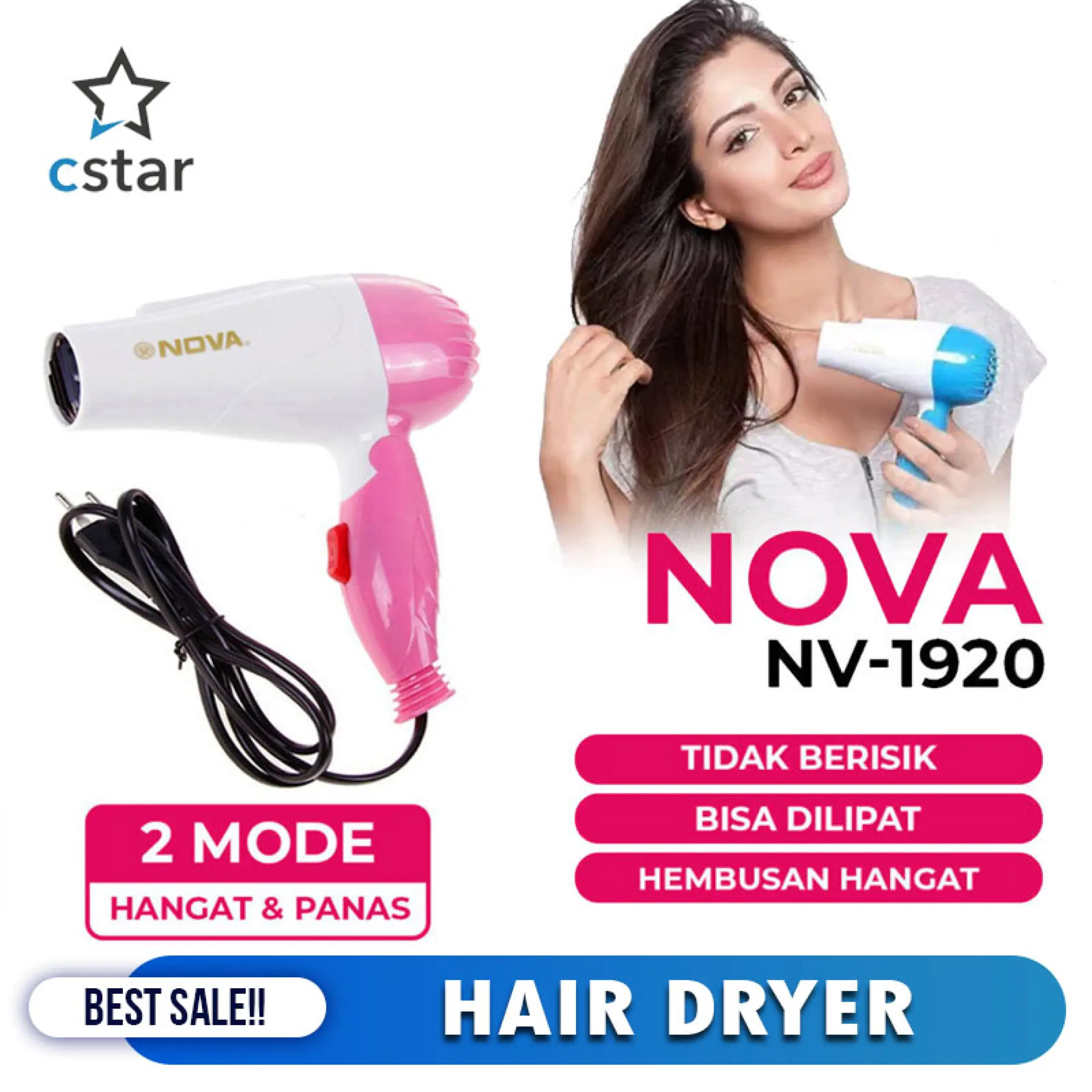 Pengering Rambut Mini Mini Hair Dryer Pengering Rambut Travel 1 Pcs Lazada Indonesia