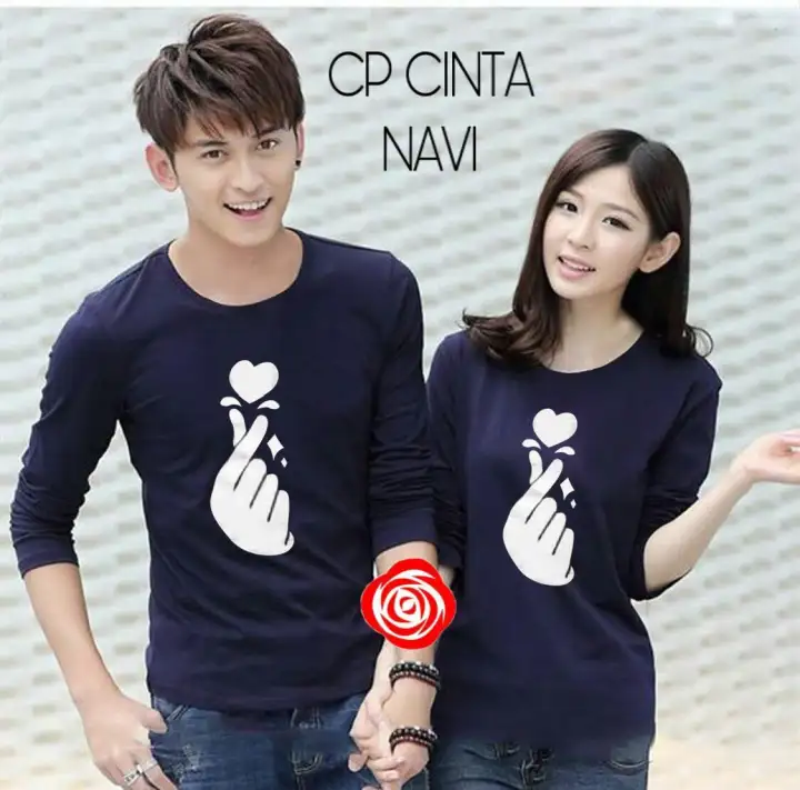 E Fashion Baju Couple Pasangan Cinta Kaos Couple Lengan Panjang Baju Couple Murah Baju Couple Keluarga Lazada Indonesia