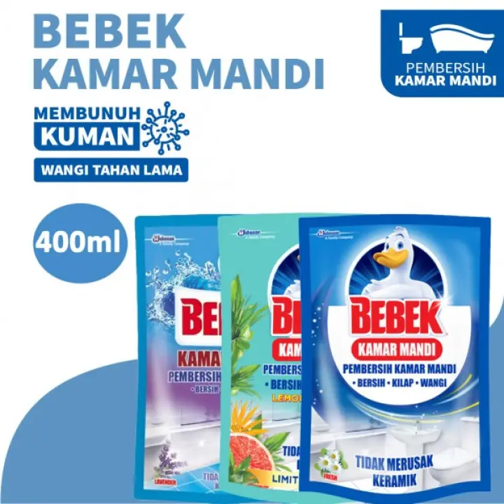 Bebek Bathroom Pembersih Kamar Mandi Pouch 400 Ml Fresh Lazada Indonesia