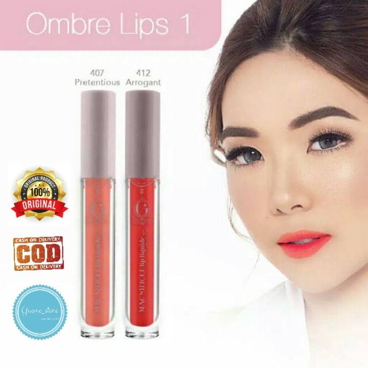 Paket Ombre Lips 407 412 Madame Gie Magnifique Lip Liquide Lazada Indonesia Ombre lips lipstik madame gie