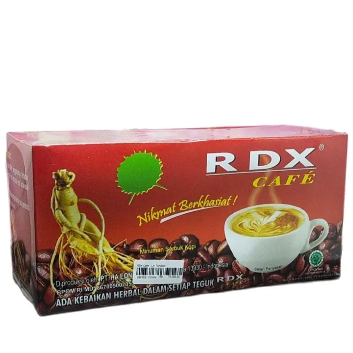 Rdx Cafe Kopi Herbal Alami Penambah Stamina Coffee Ginseng Tongkat Ali Lazada Indonesia