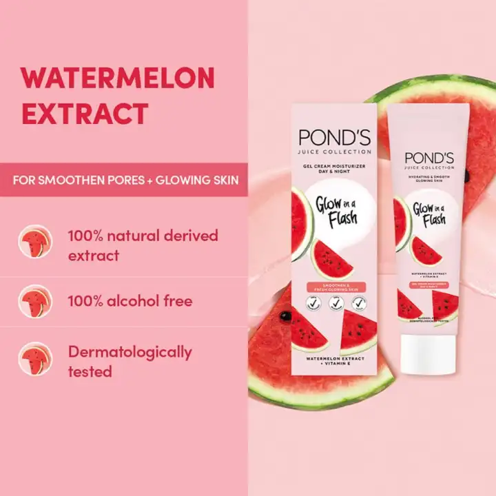 Pond S Juice Collection Moisturizer Watermelon Extract Vit E 20 Gr Pelembab Wajah Bikin Glowing Pelembab Wajah Remaja Pelembab Wajah Sebelum Make Up Pelembab Wajah Berminyak Pelembab Wajah Berjerawat Lazada Indonesia