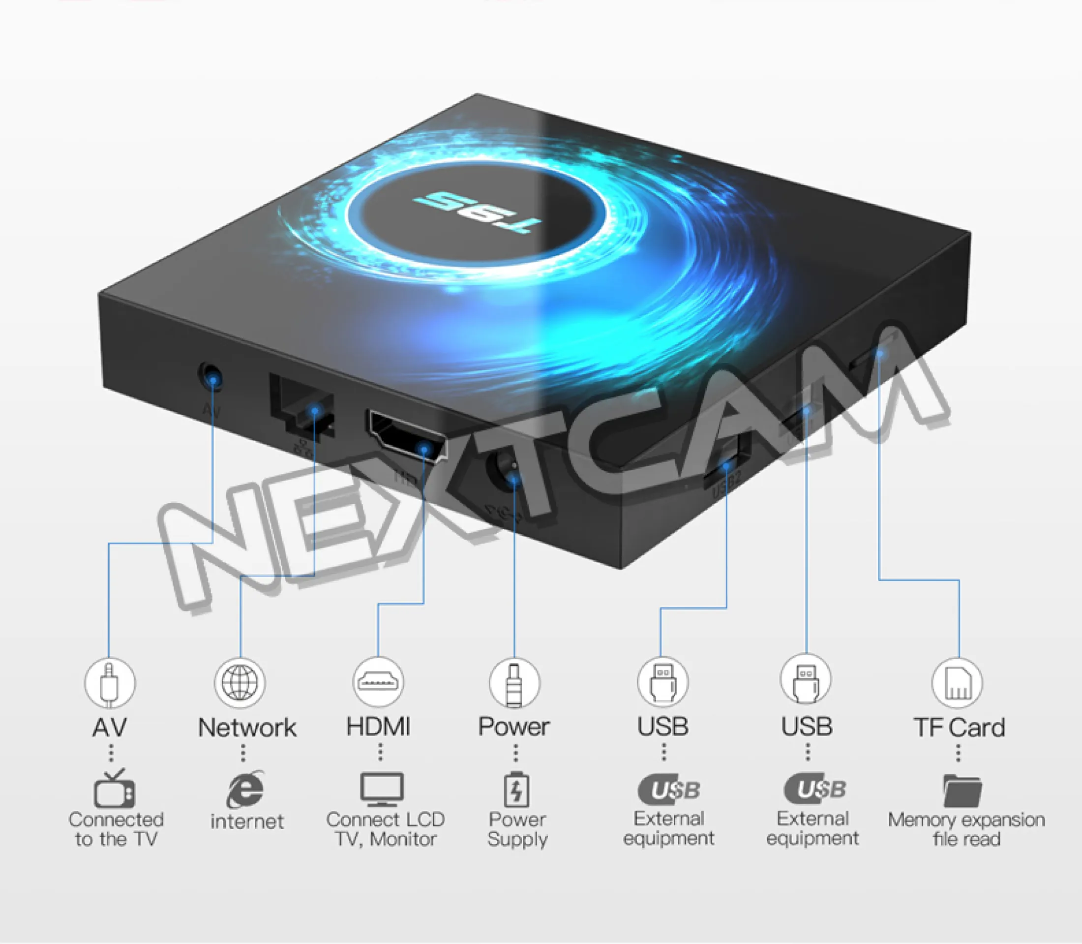 New Android 10 Android Tv Box Ram T95 2gb Rom 16gb Full App Lazada Indonesia