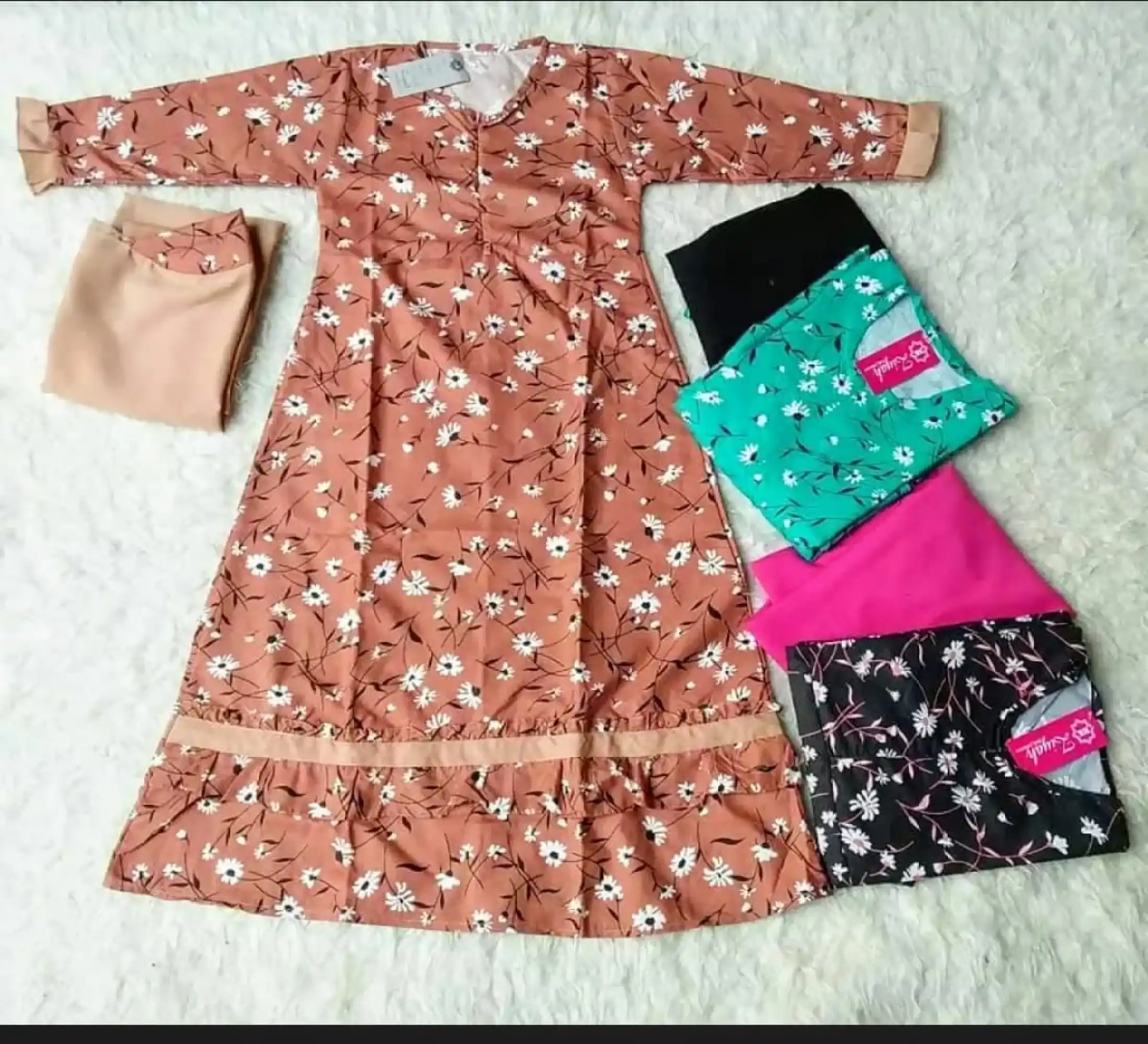 Harga Spesial Gamis Anak Syari Usia 4 7 Tahun Motif Sunrise Termurah Dan Berkualitas Gamis Anak Lucu Gamis Anak Motif Bunga Pakaian Anak Gamis Syari Anak Lazada Indonesia