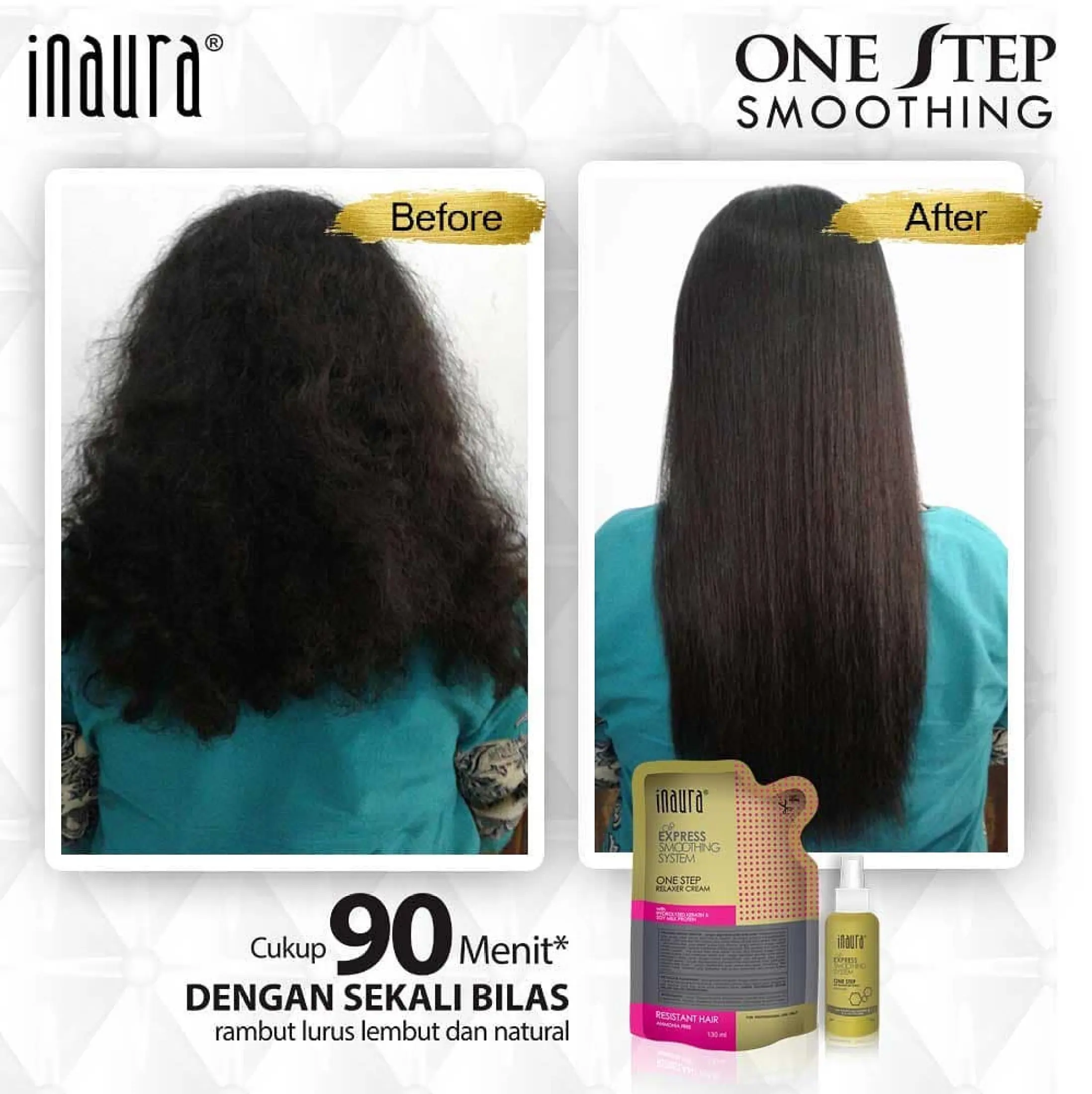 Inaura One Step Smoothing Smoothing Pelurus Rambut 3 Varian Warna Rambut Resisten Hijau Lazada Indonesia
