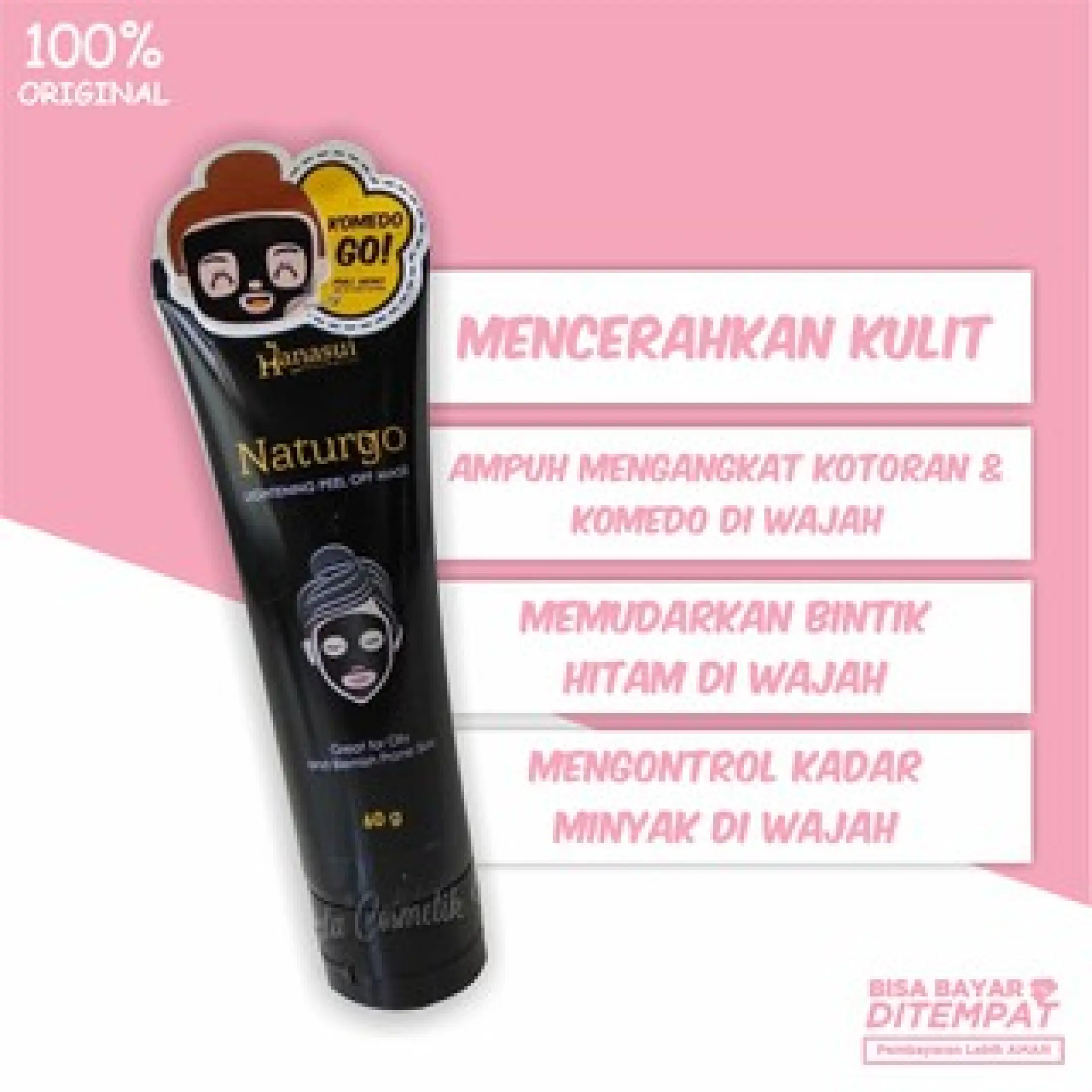 Ampuh Hilangkan Komedo Masker Komedo Masker Komedo Dan Pori Pori Masker Wajah Penghilang Komedo Dan Jerawat Naturgo Lightening Peel Off Mask Hannasui 60gr Lazada Indonesia