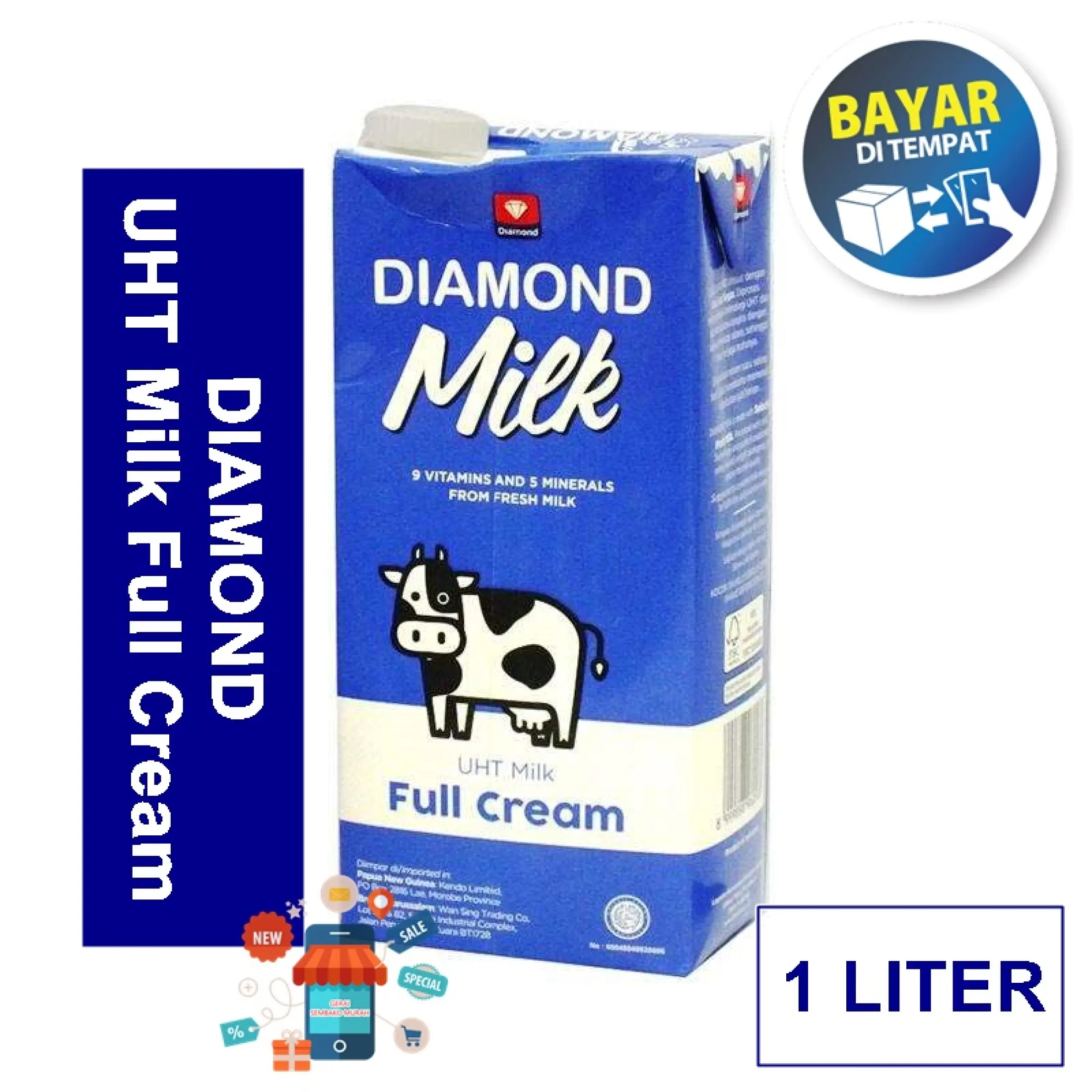 Susu Murah Diamond Uht Milk Full Cream Plain 1l 1000 Ml Susu Diamond Uht Full Cream 1 Liter Gerai Sembako Murah Lazada Indonesia