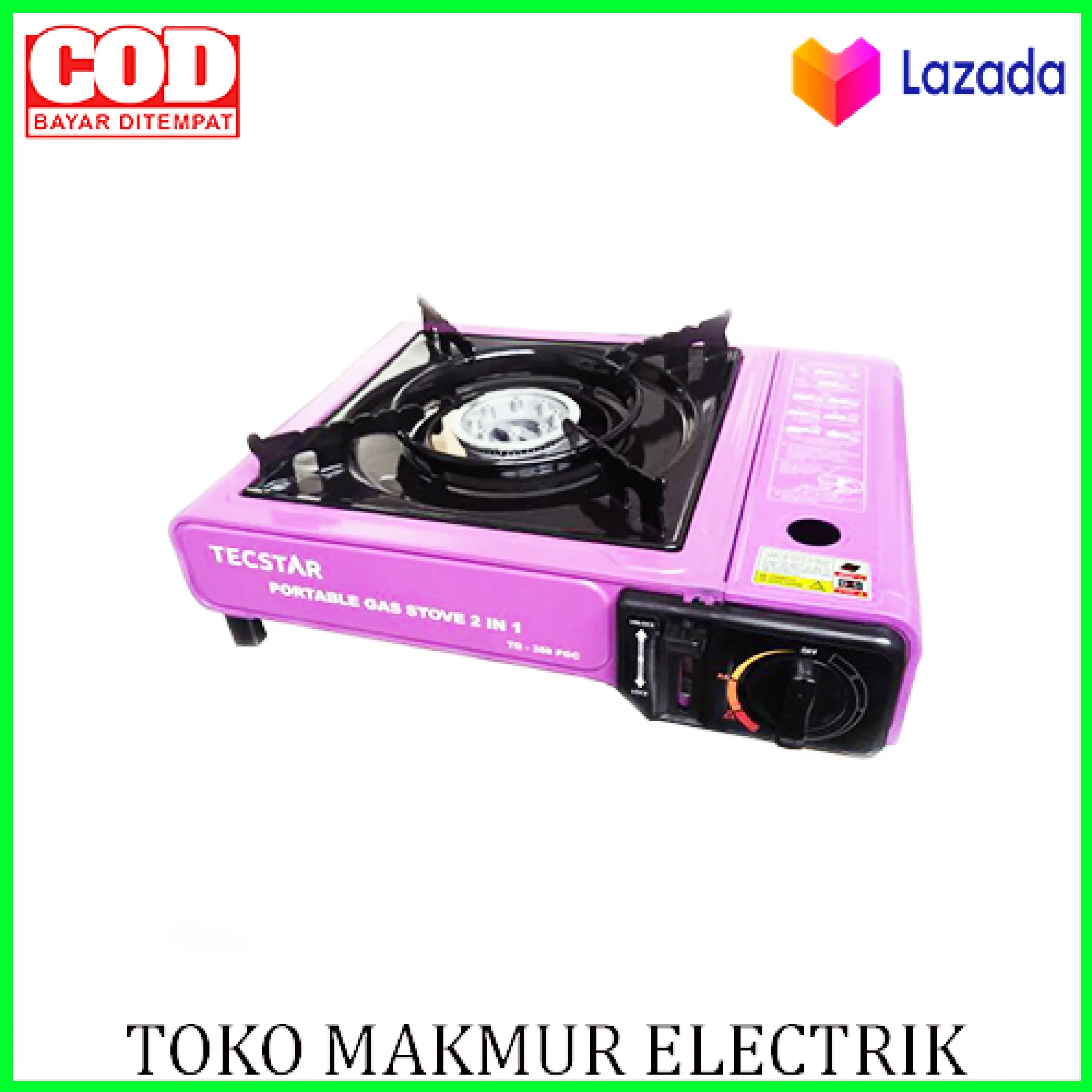 Kompor Gas Portable Tecstar 2 In 1 Murah Berkualitas Lazada Indonesia