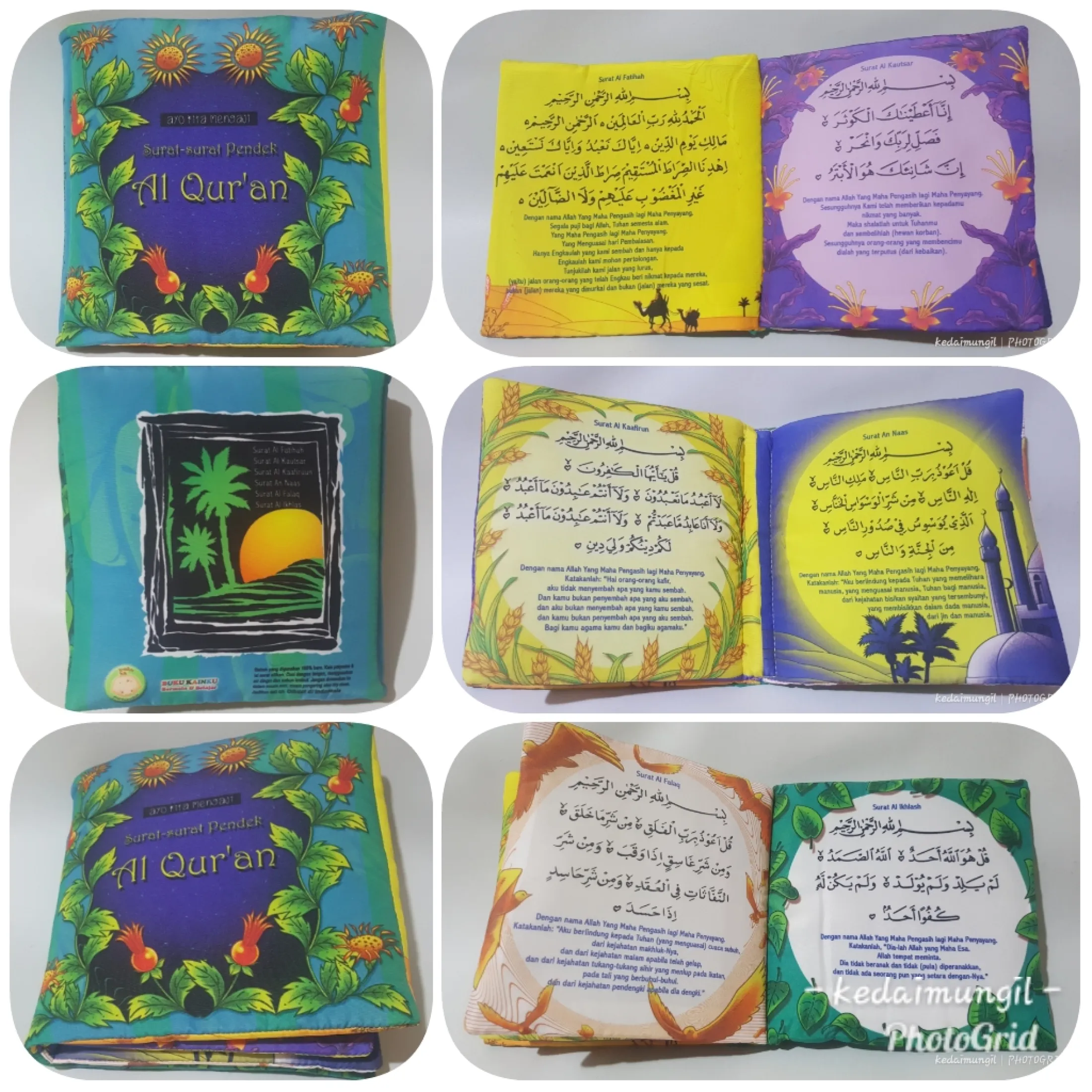 Buku Bantal Ayo Mengaji Surat Surat Pendek Al Qur An Buku Kain Anak Muslim Mainan Edukasi Untuk Balita Lazada Indonesia