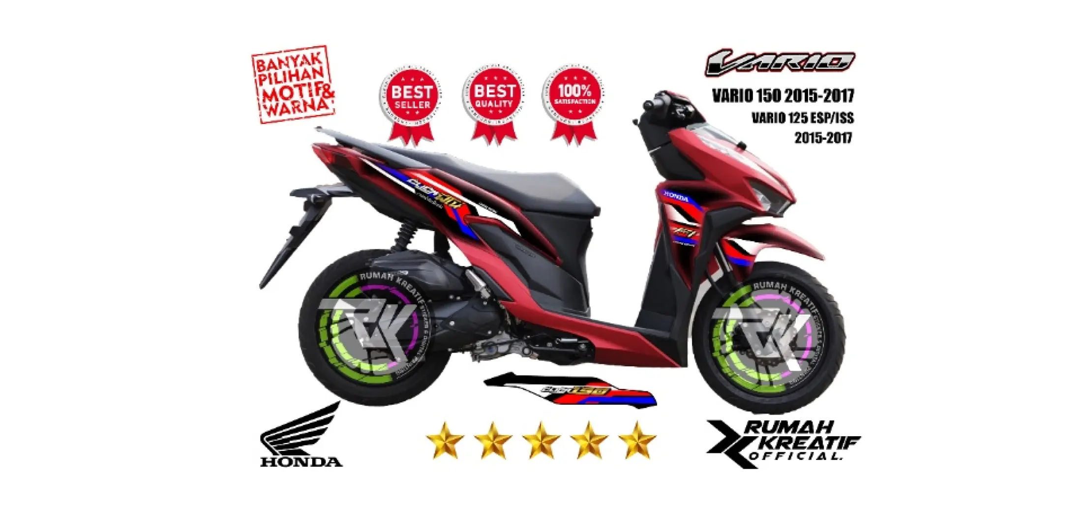 STRIPING VARIO 150 2019 VARIO 125 ESP ISS VARIO 150 2015 2017 STICKER MOTOR STICKER VARIASI DECAL MOTOR LIST MOTOR Lazada Indonesia