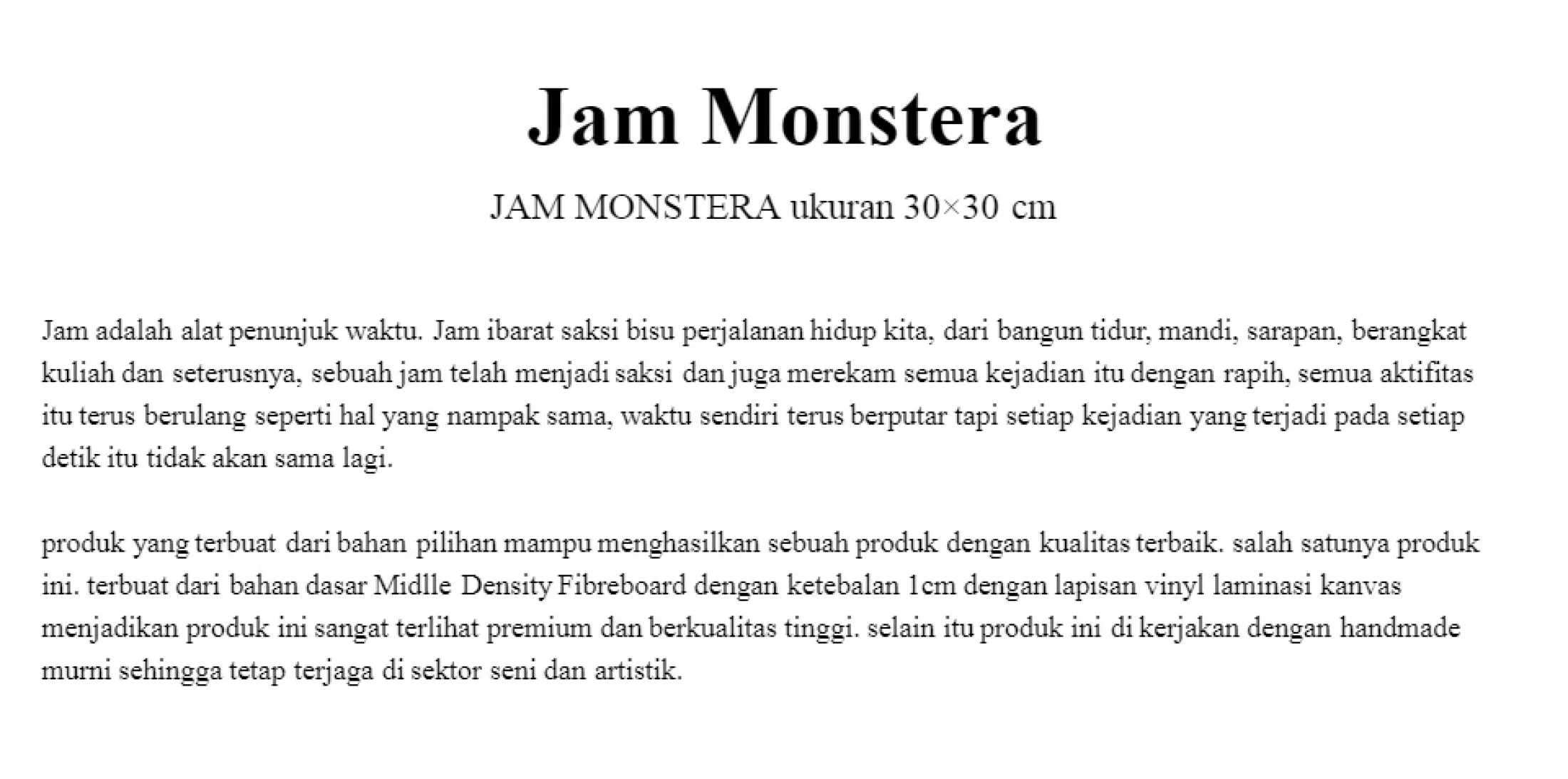 Jam Dinding Hidup Hiasan Pajangan Dekorasi Dinding Rumah Motif Daun Monstera Green Segar Tropical Lazada Indonesia