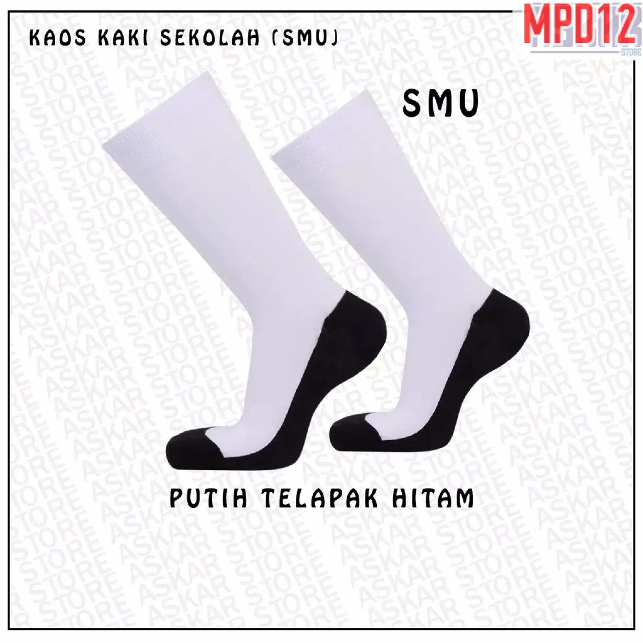 Kaos Kaki Sekolah Hitam Putih Polos Kaos Kaki Sekolah Sma Smu Harga Murah Lazada Indonesia