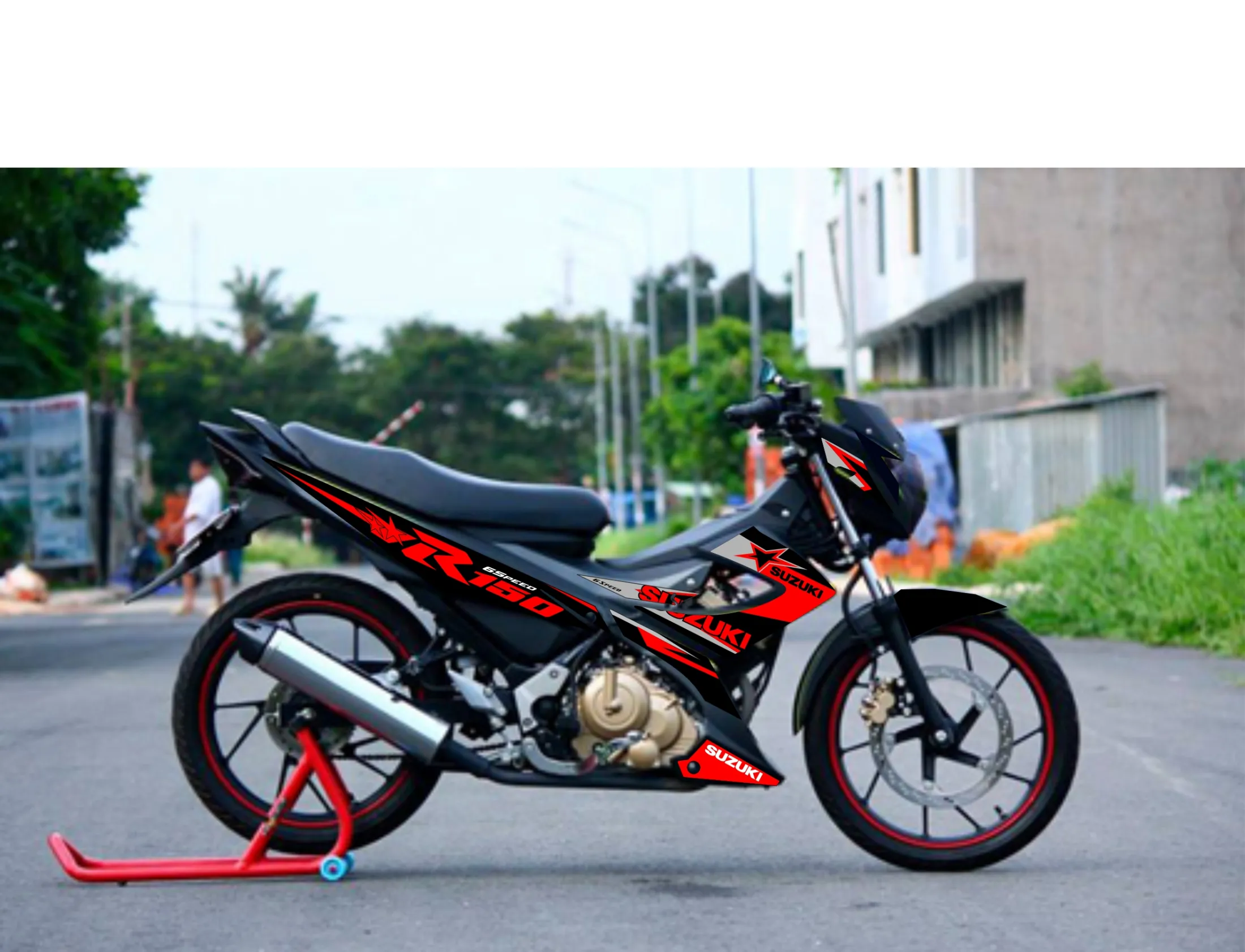 STRIPING STICKER MOTOR SATRIA FU FL 2014 2015 KARAKTER FULL VARIASI WARNA KEREN MURAH BAHAN GRAFTAC TAHAN SAMPAI 4 5 TAHUN KE DEPAN Lazada Indonesia