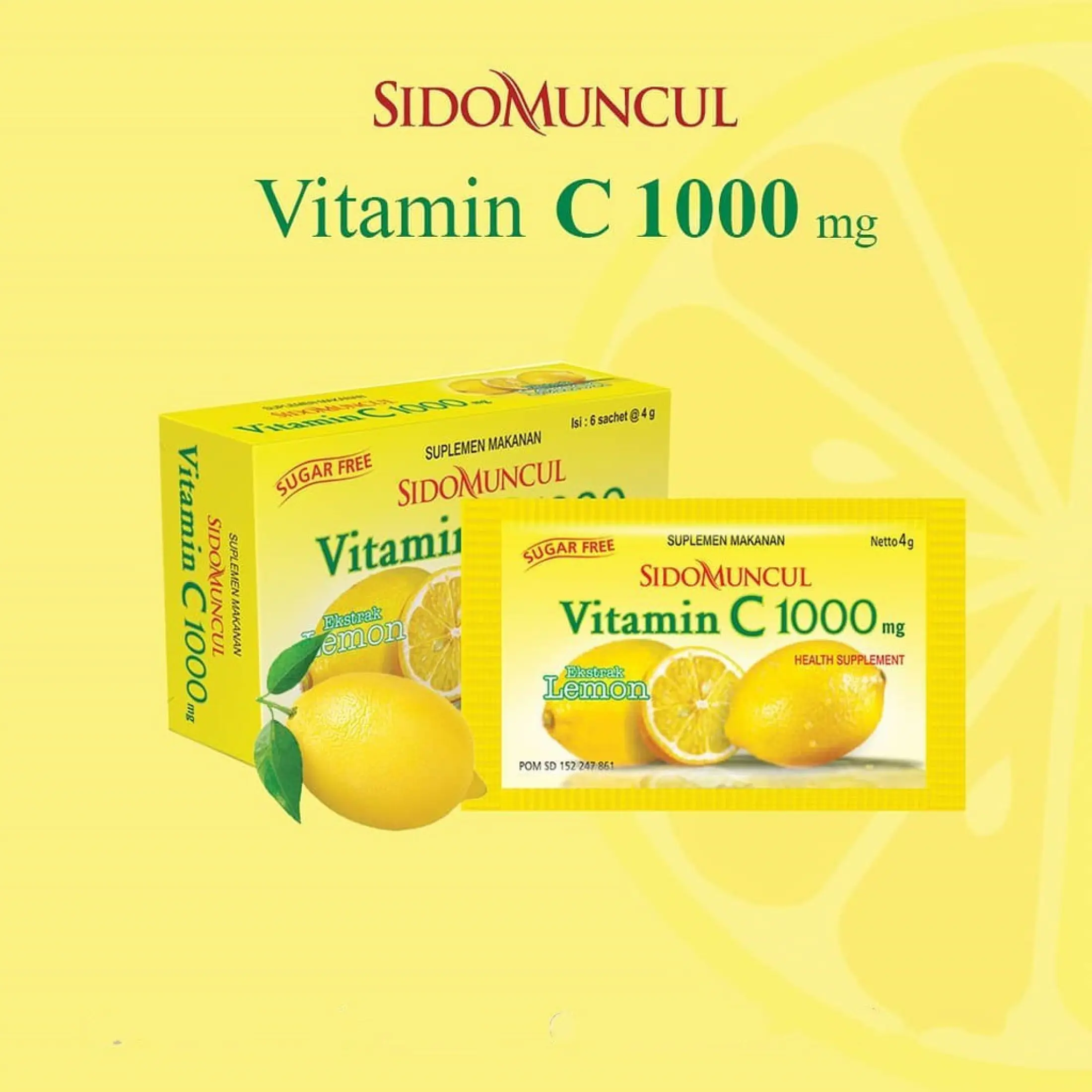 Vitamin C 1000 Mg Sidomuncul Minuman Kaya Vitamin C Menyegarkan Dan Menyehatkan Lazada Indonesia