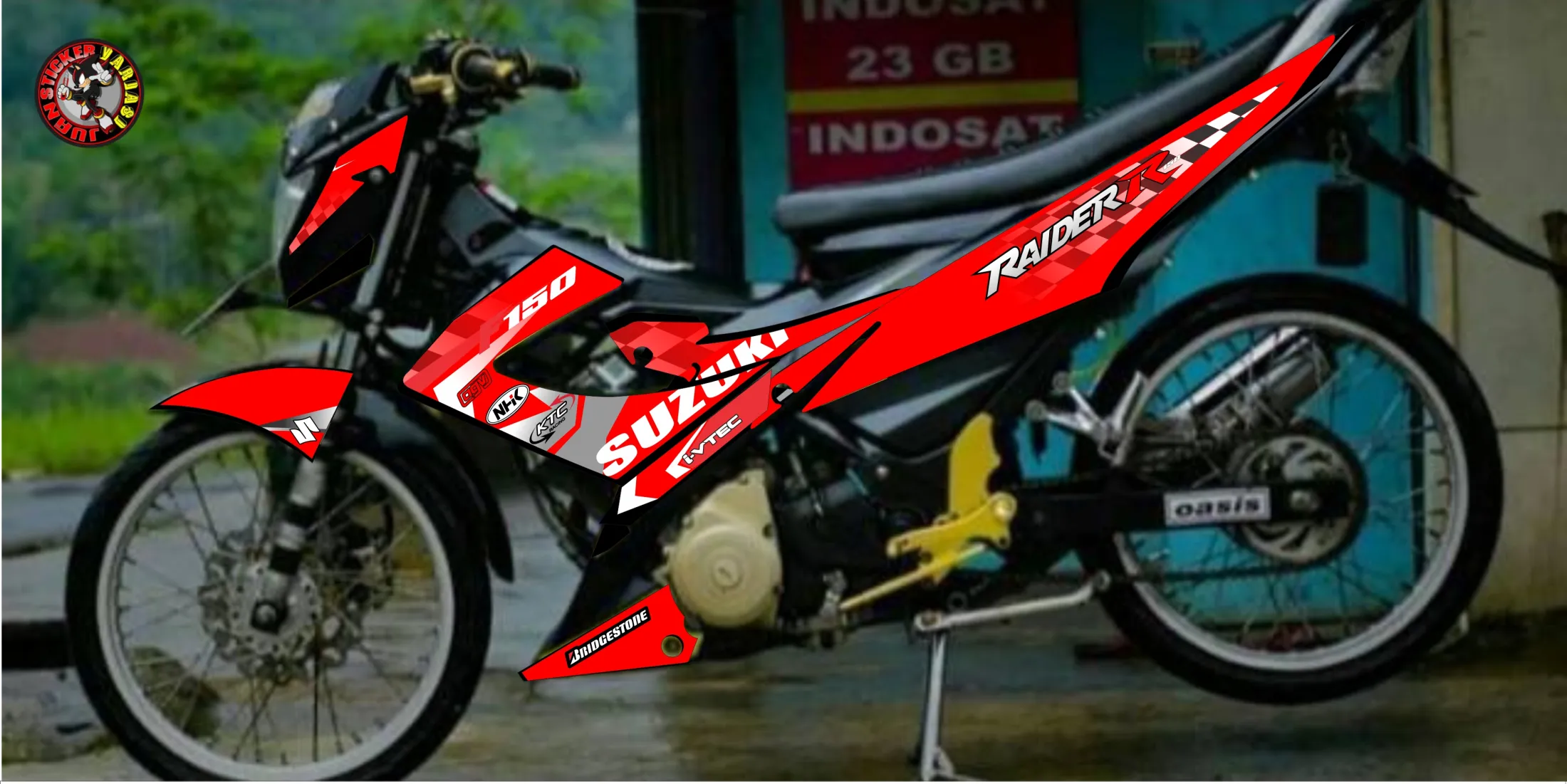 STRIPING STIKER MOTOR SATRIA FU FACELIFT VARIASI RACING 028 Lazada Indonesia