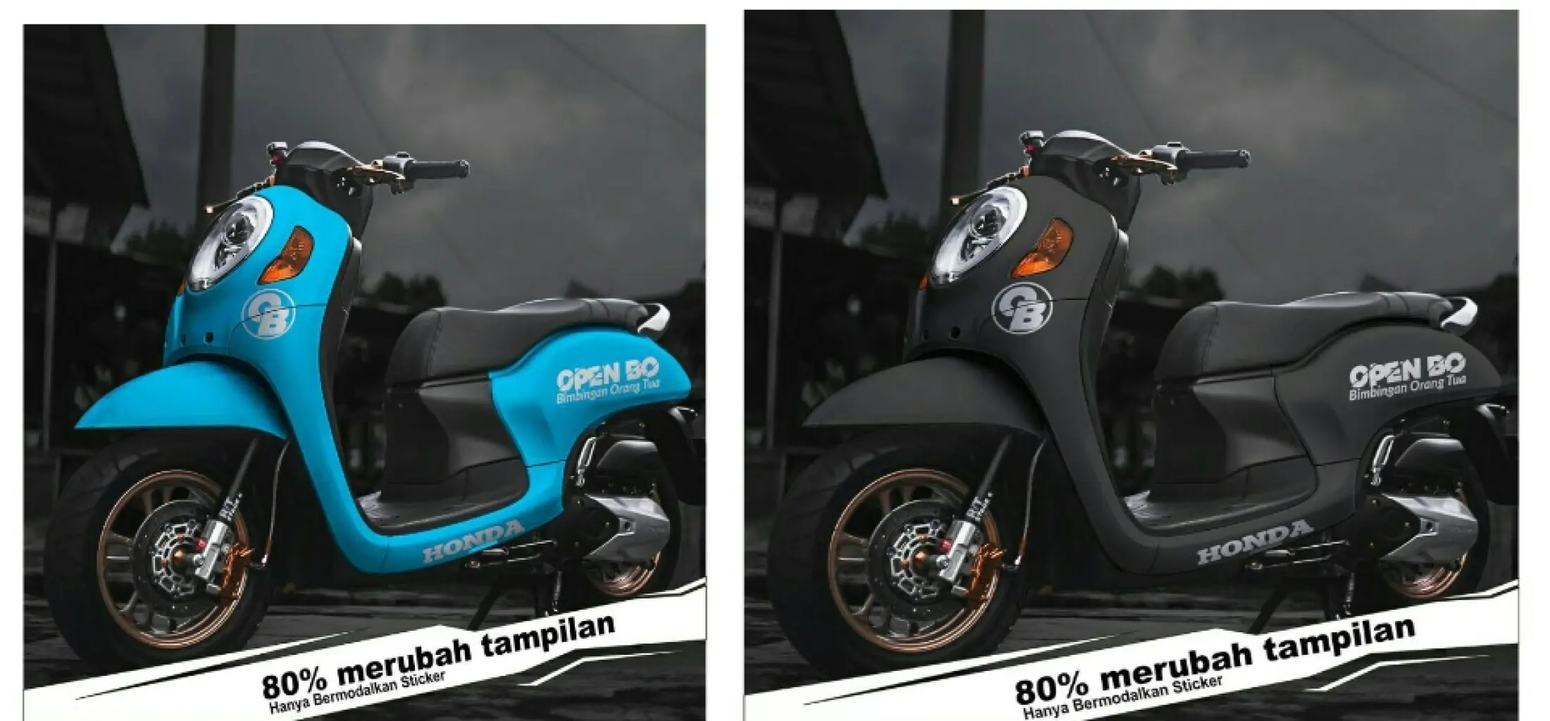 Sticker Scoopy Striping Scoopy Open Bo Bimbingan Orang Tua Lazada Indonesia