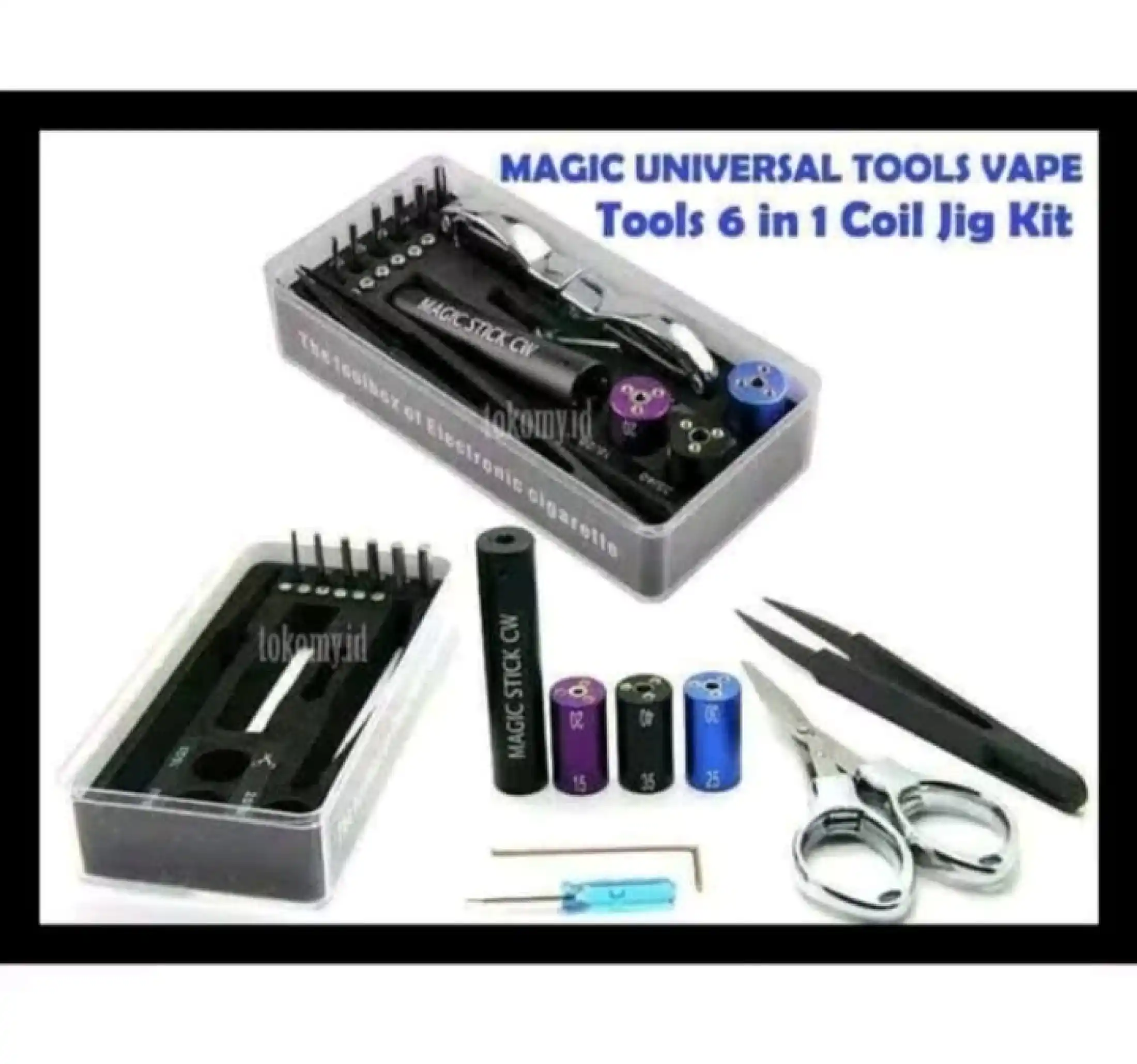 Promo Magic Universal Tools Vap3 Tools 6 In 1 Coil Jig Kit Alat Bikin Coil Aksesoris R0k0k Elektrik Lazada Indonesia