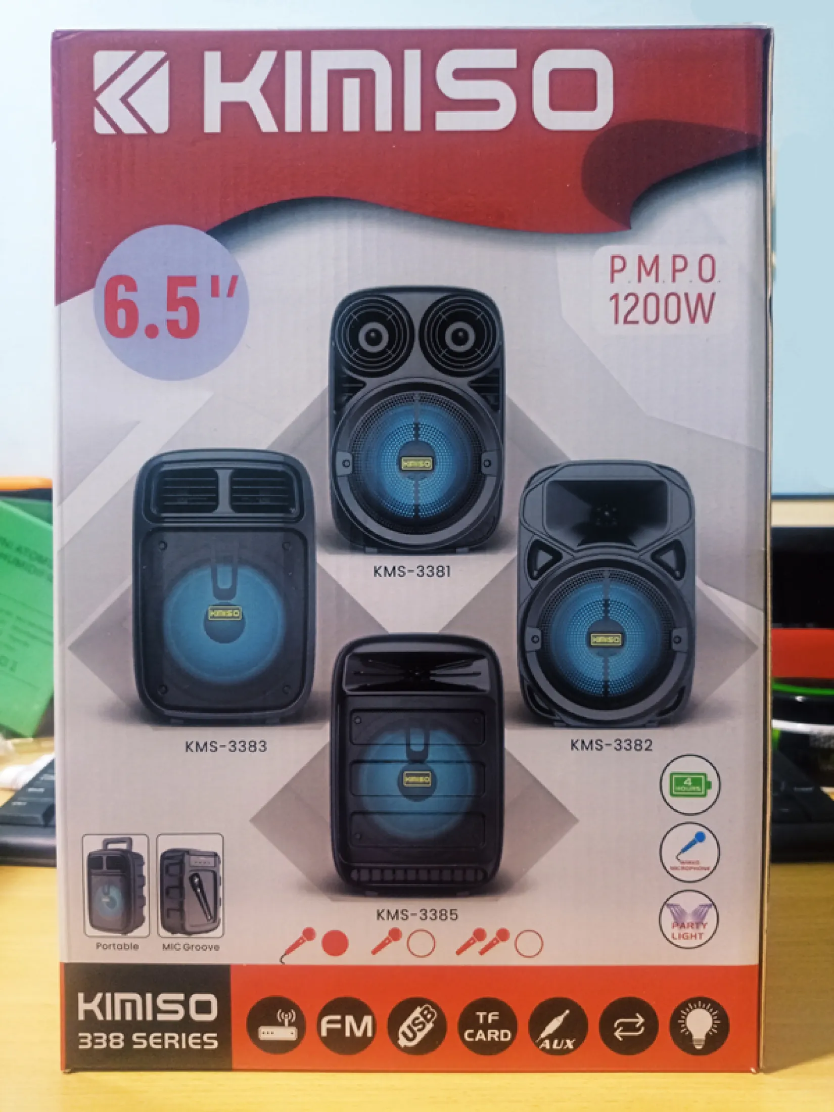 Speaker Bluetooth Kimiso Kms 3381 Plus Mic Karaoke Super Bass Lazada Indonesia