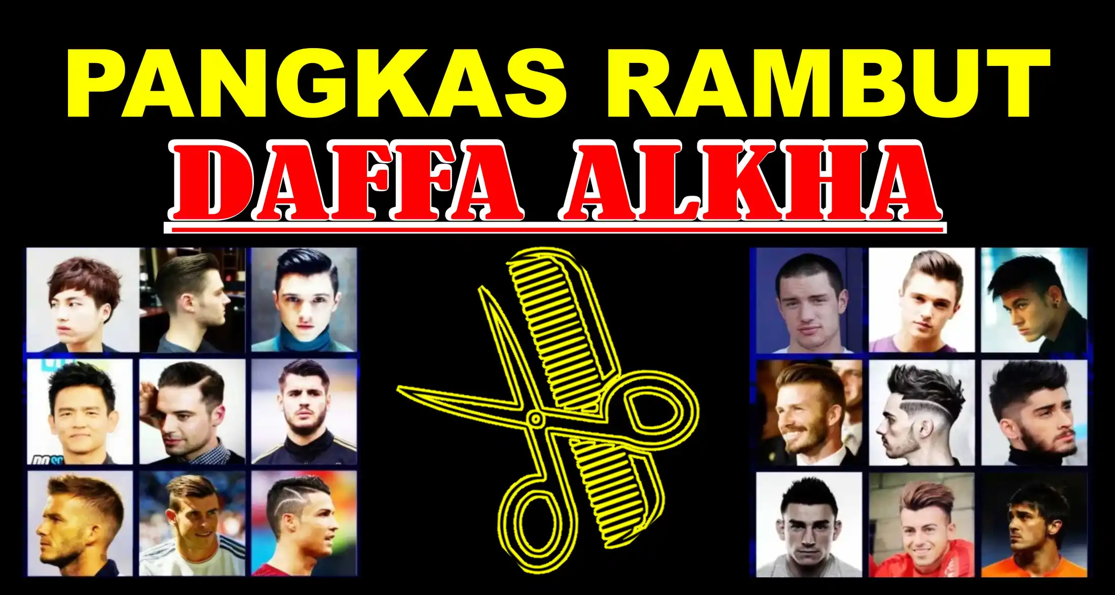 Spanduk Banner Pangkas Rambut Potong Rambut Haircuts Potong Rambut Pria Potong Rambut Wanita Barbershop Gaya Rambut Potong Rambut Cewek Style Rambut