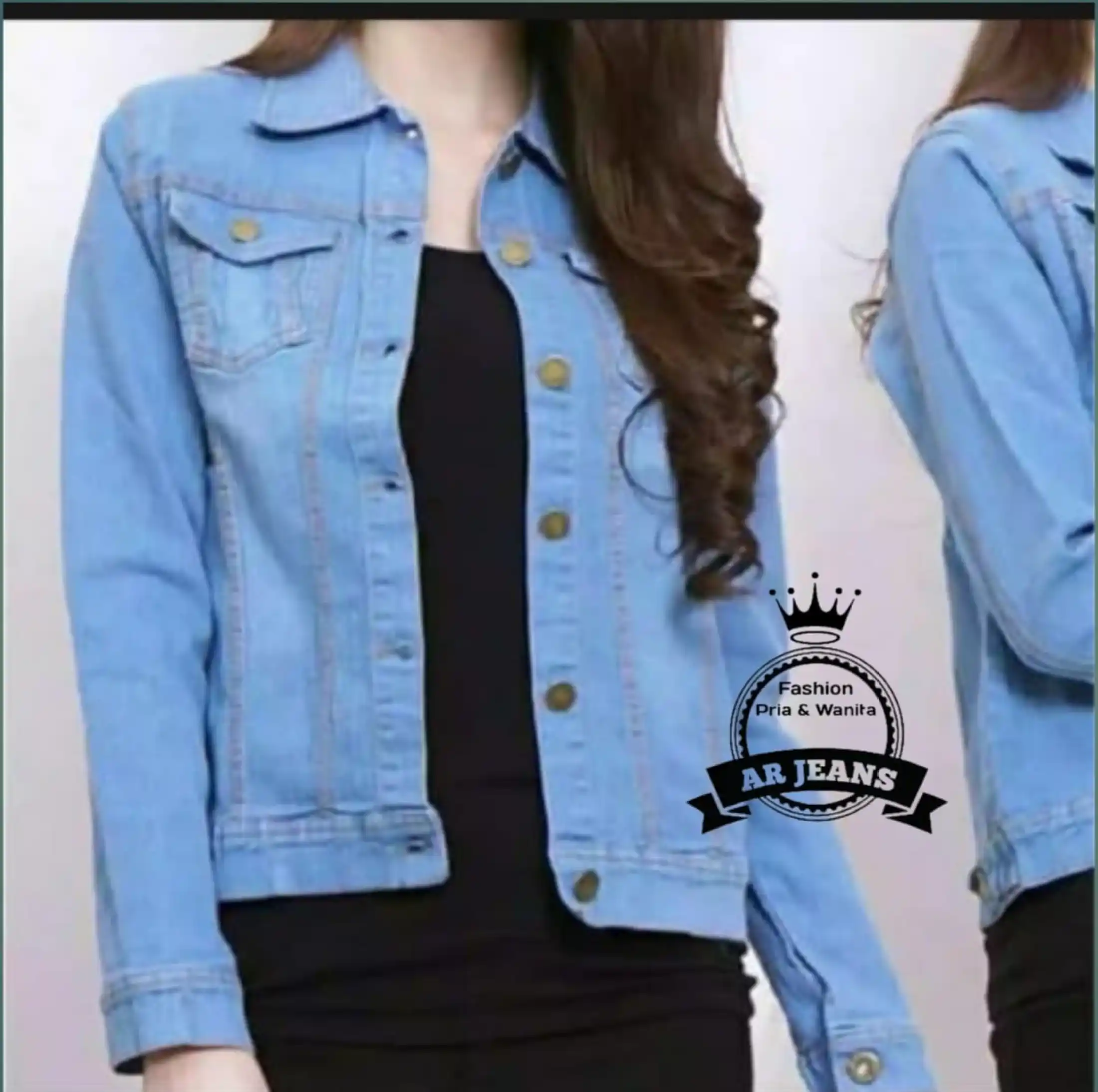 Jaket Wanita Jaket Biondy Jaket Denim Variasi Warna Jaket Light Blue Lazada Indonesia