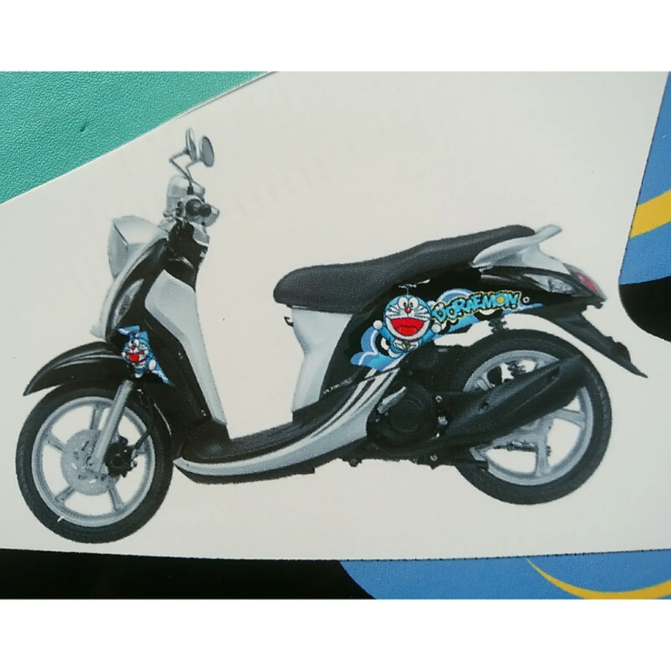 Stiker Striping Lis Body Motor Fino Variasi Doraemon Biru Lazada Indonesia