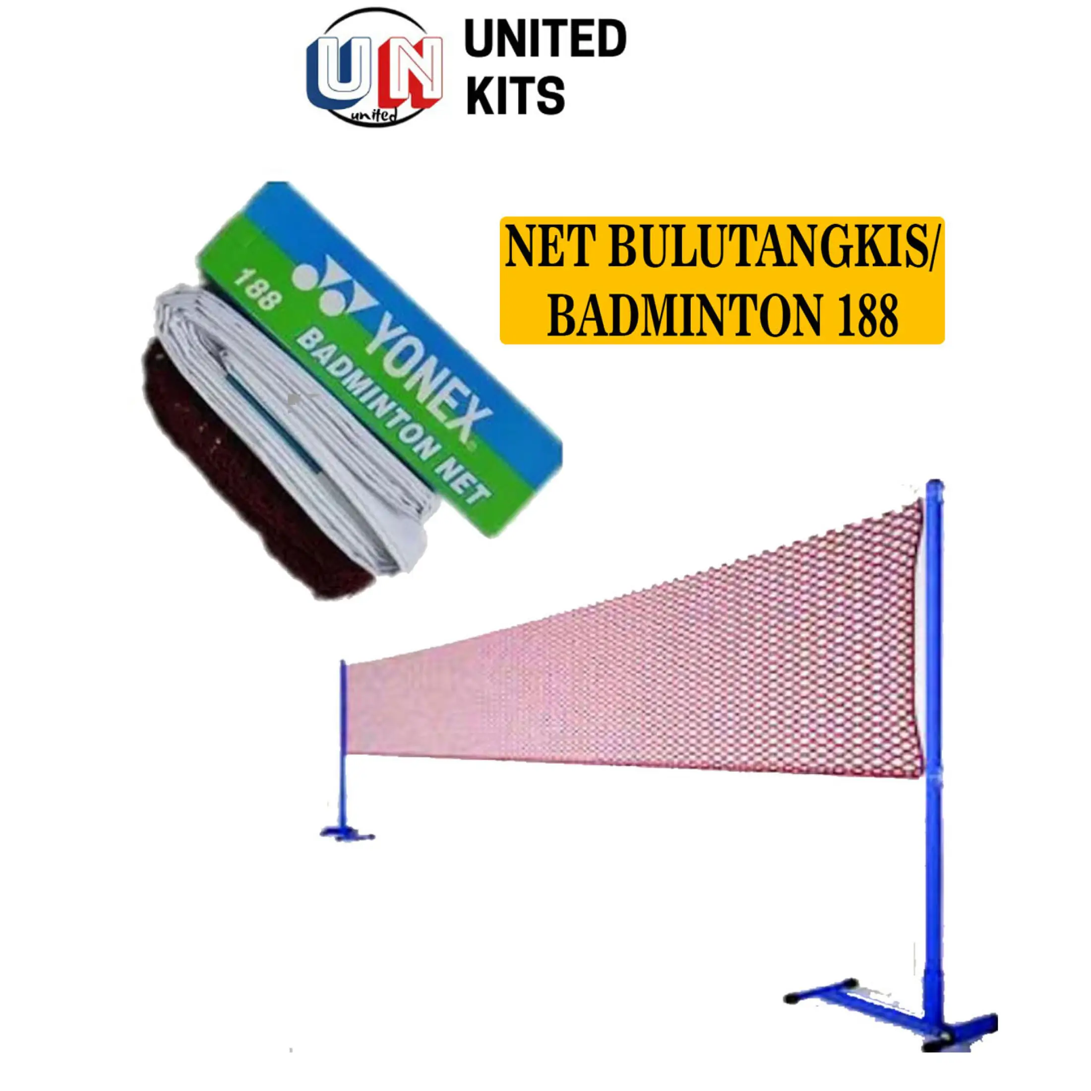 Unitedkits Net Bulutangkis Badminton Yonex 188 Net Badminton Kualitas Tinggi Net Jaring Cod Batam Lazada Indonesia