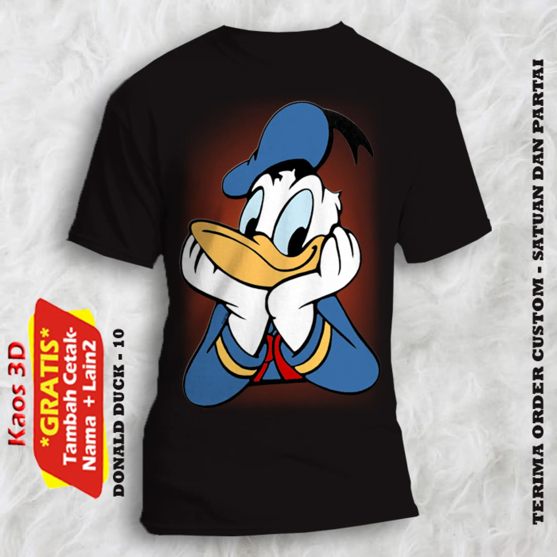 Kaos 3d Gambar Kartun Donal Bebek T Shirt Anak Dan Dewasa Kategori Film Kartun Donald Duck 10 Lazada Indonesia