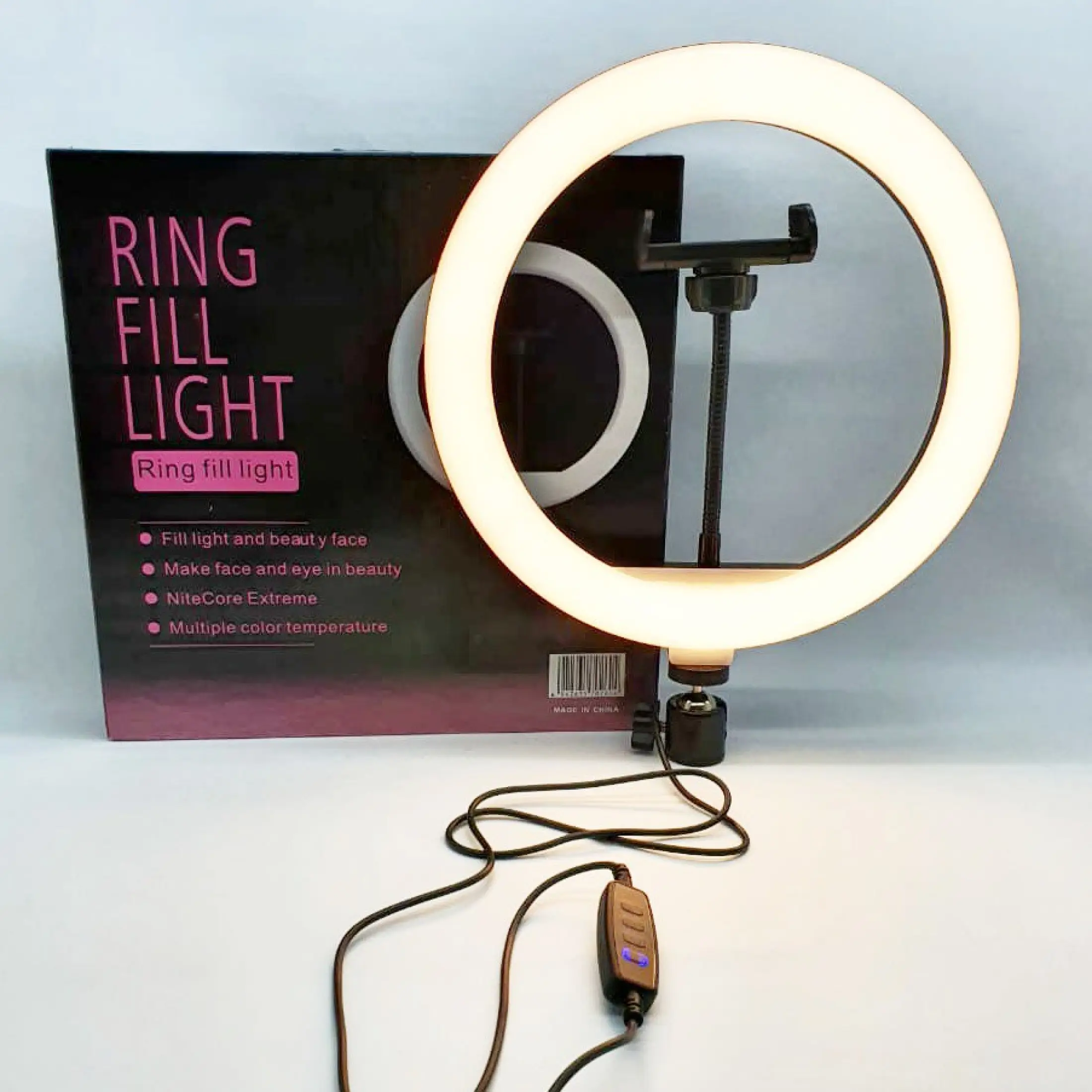 Ring Light 26cm Cxb Tanpa Tripod Lampu Selfie Buat Tik Tok An Lazada Indonesia