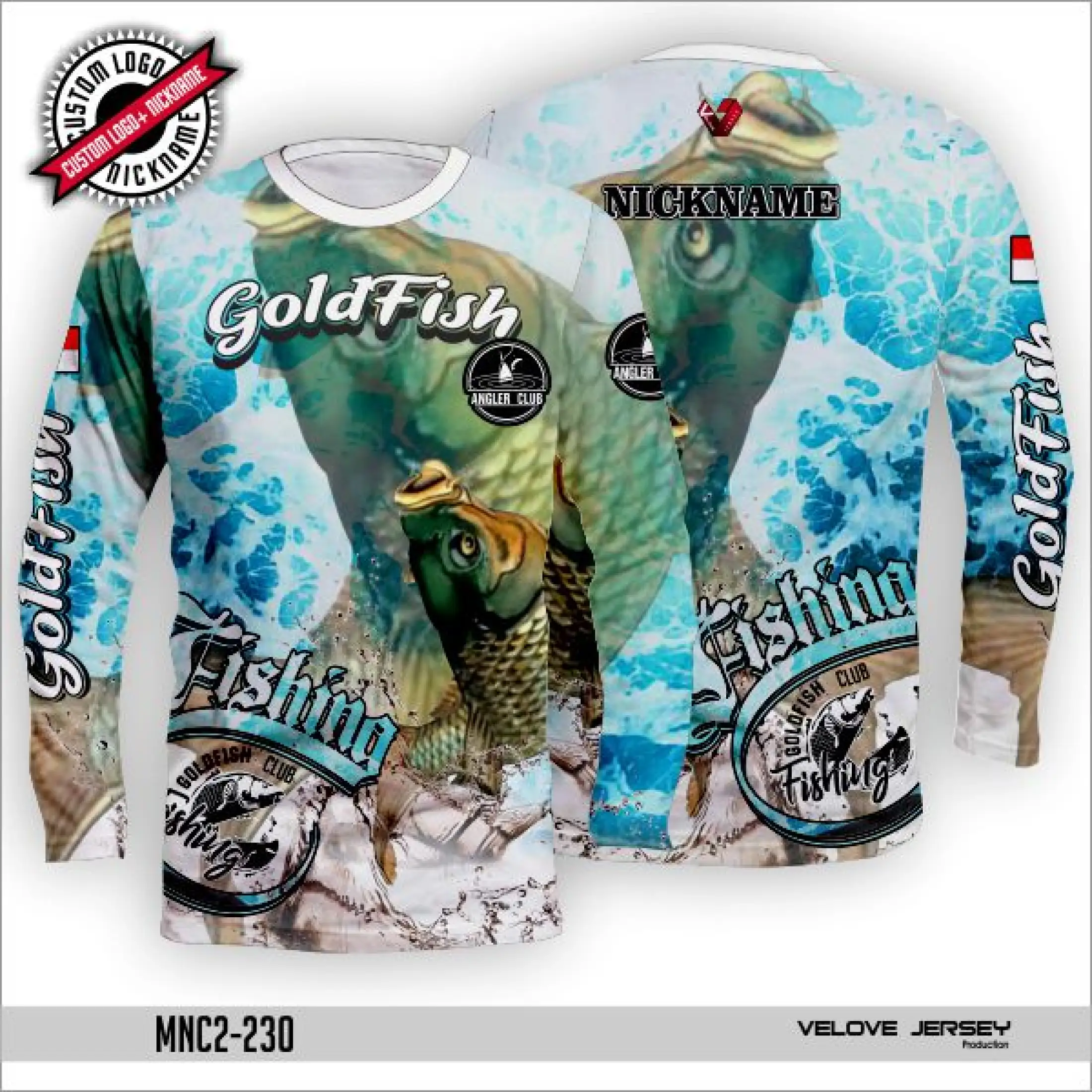 Baju Mancing Jersey Fishing Original Printing Terbaru Gratis Nama Logo Lazada Indonesia