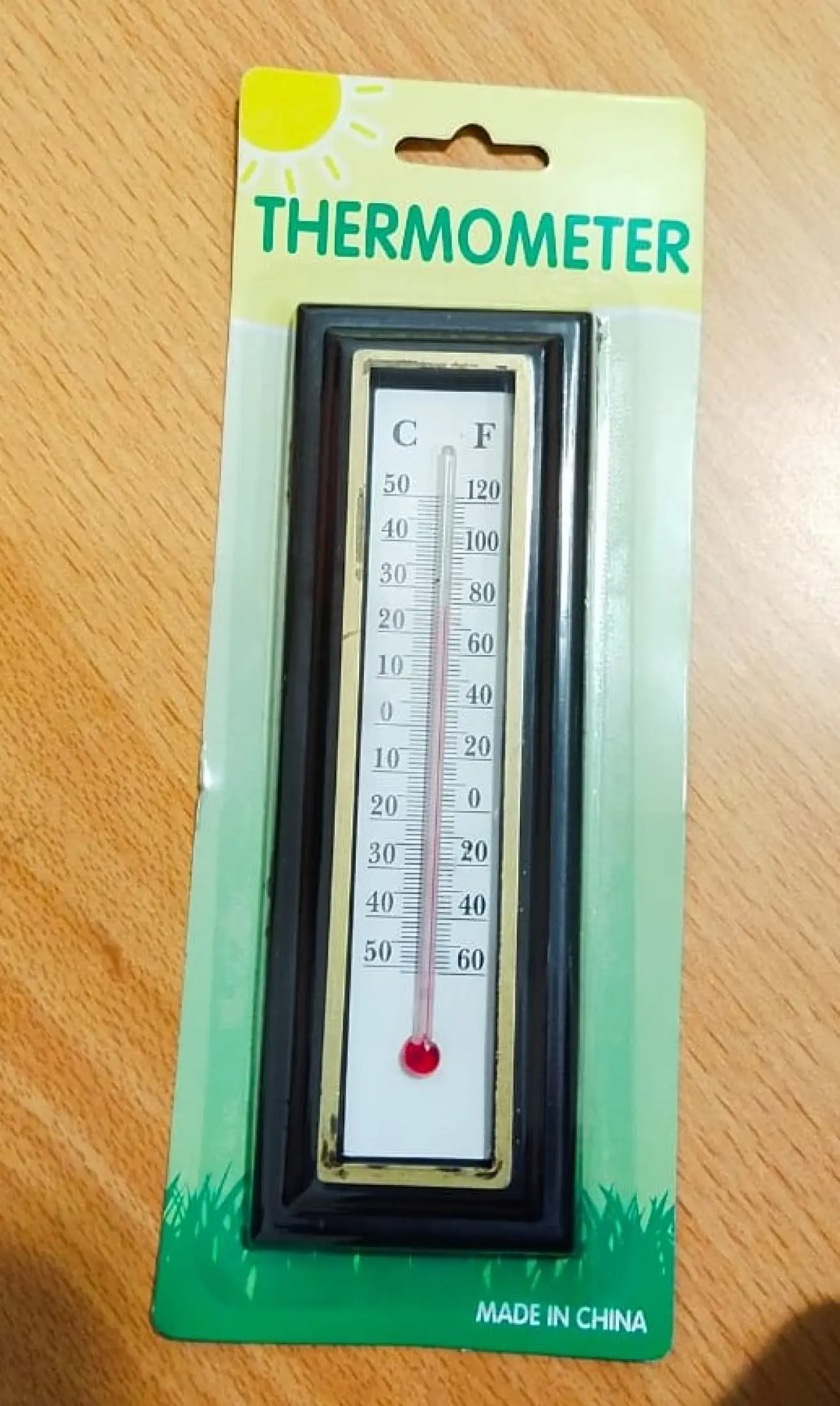 Thermometer Dinding Kayu Alat Pengukur Suhu Ruangan 50c Sd 50c Lazada Indonesia