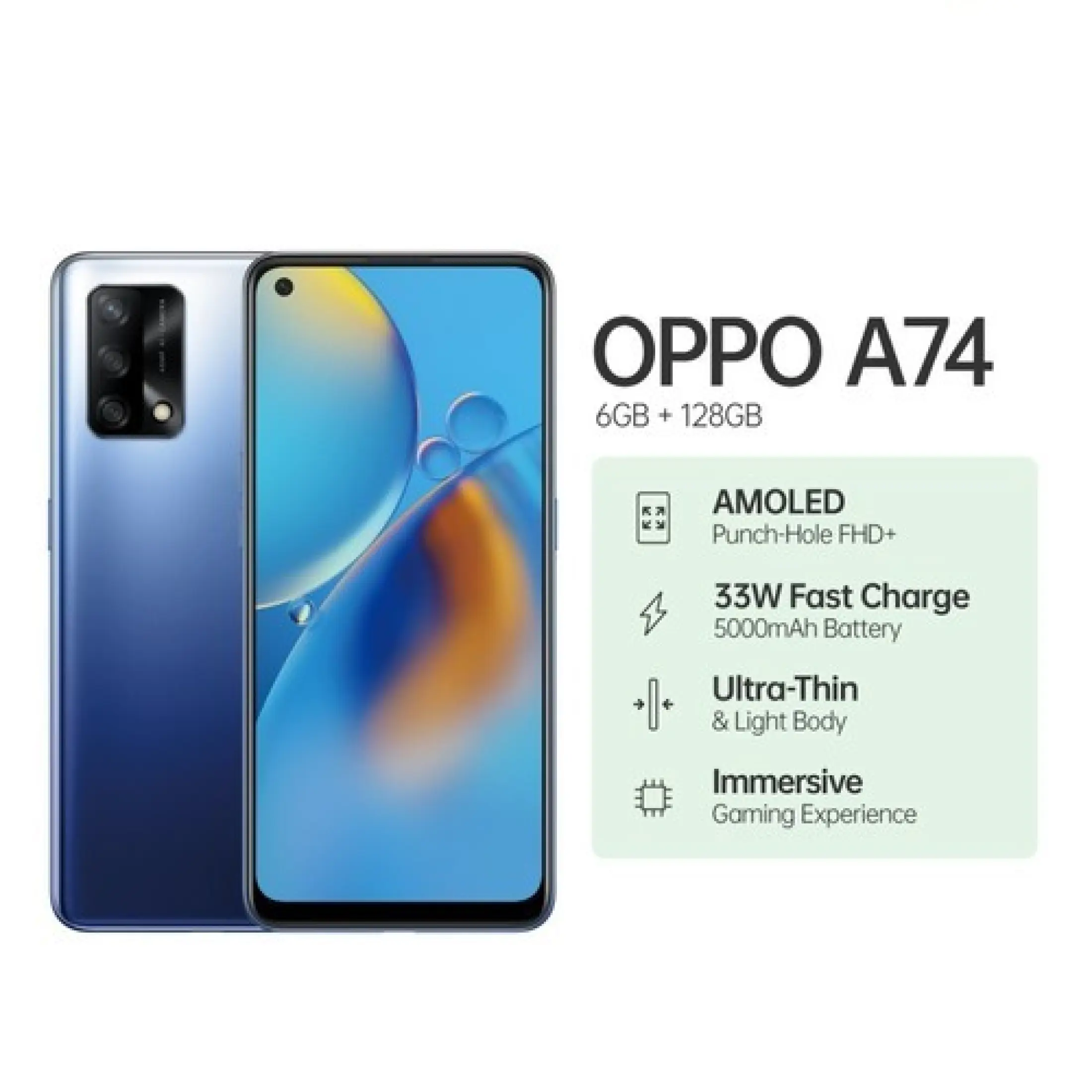 Oppo A74 6 128gb Hp Murah Bisa Cicilan Tanpa Kartu Kredit Garansi Resmi Bisa Cod Lazada Indonesia