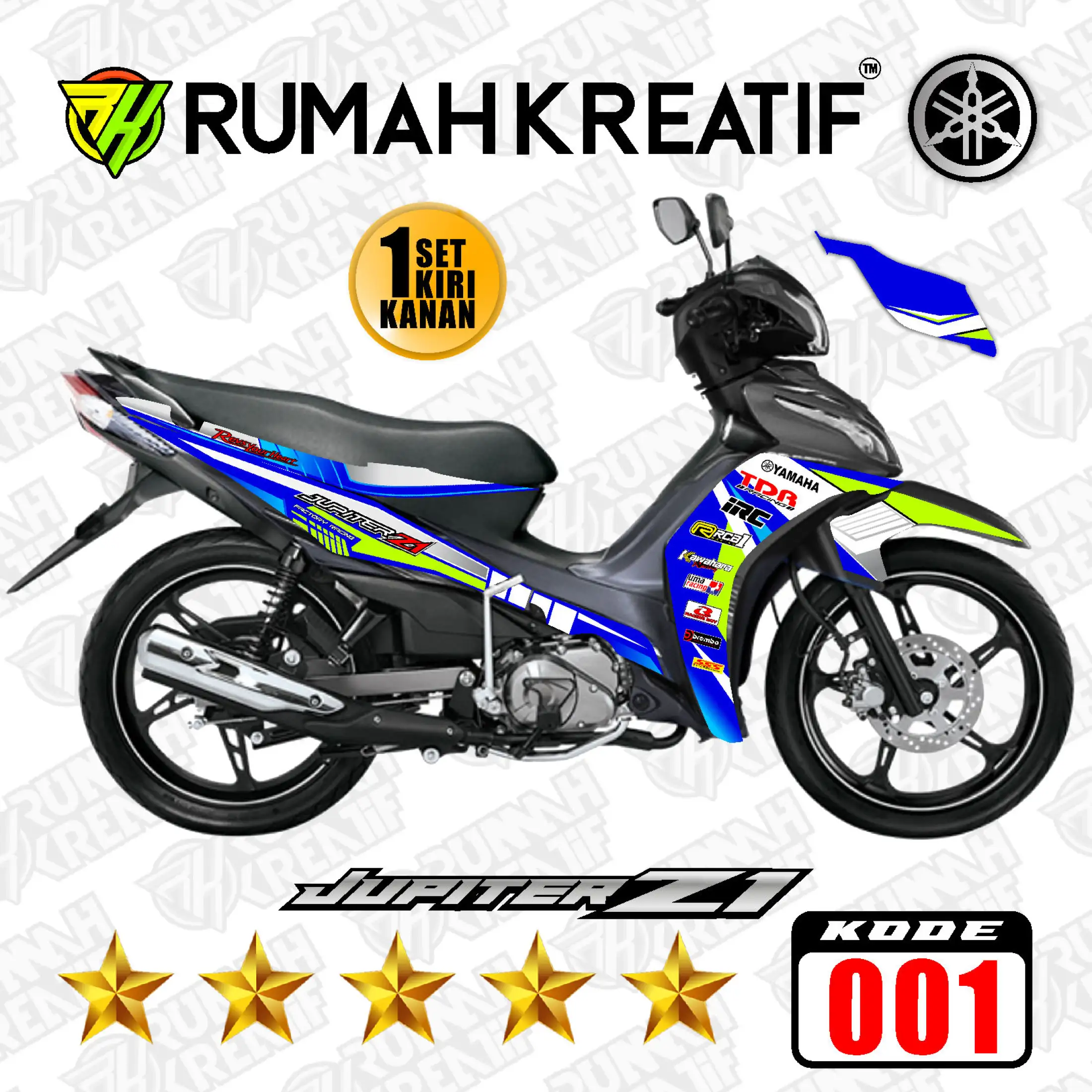 STRIPING JUPITER Z1 SEMI FULLBODY 2013 2019 STICKER MOTOR STICKER VARIASI DECAL MOTOR LIST MOTOR Rk A Lazada Indonesia