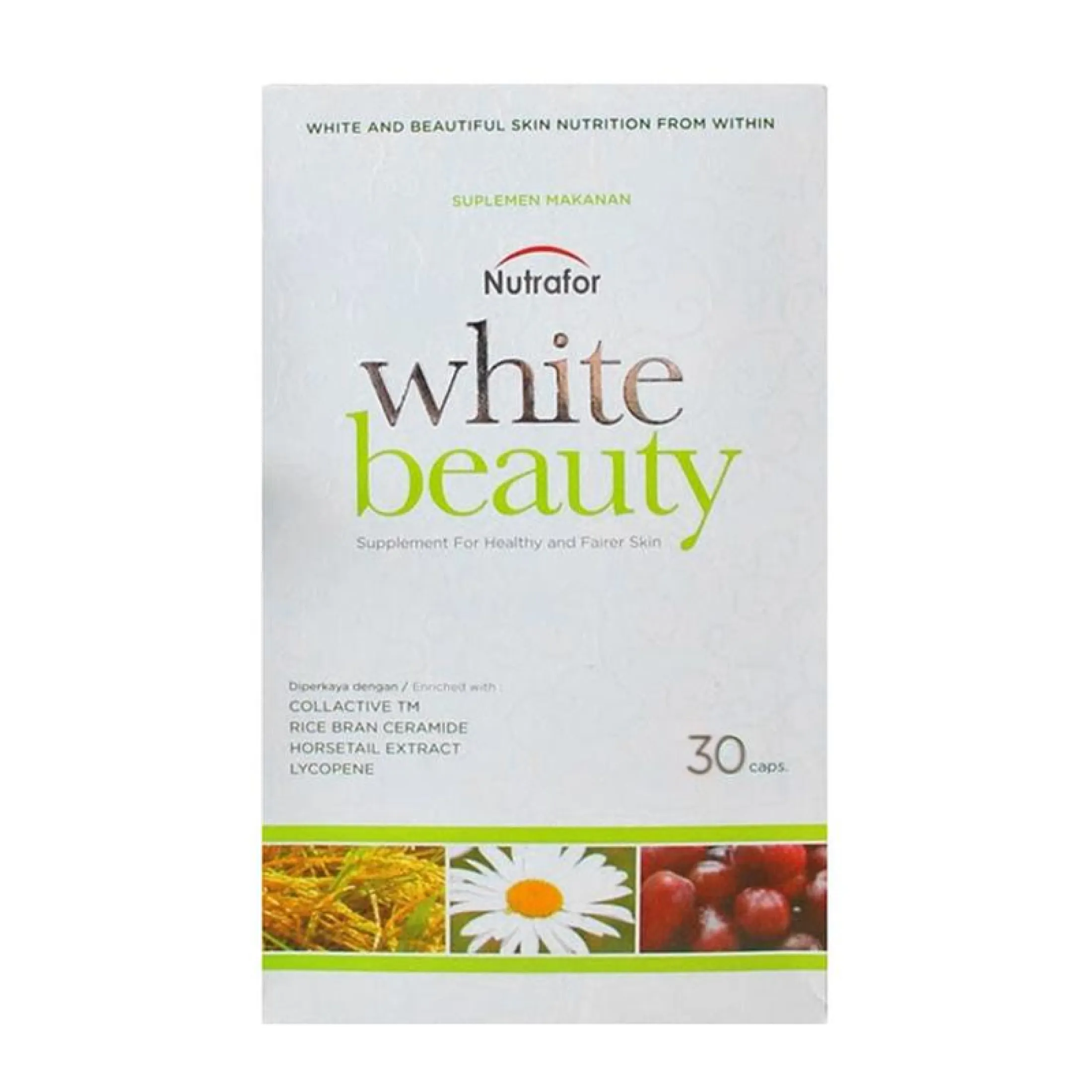 Nutrafor White Beauty Supplemen Isi 60 Vitamin Nutrisi Kulit Lazada Indonesia