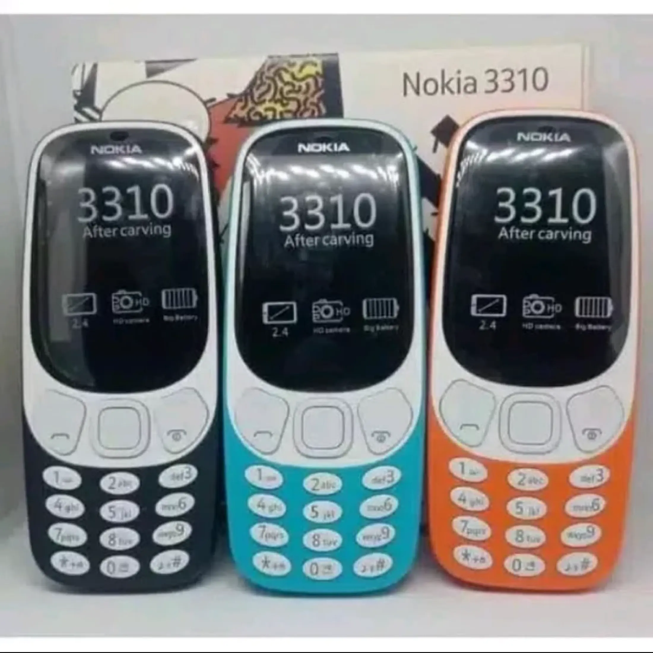 Handphone Hp Nokia 3310 Reborn 100 New Refurbish Hp Candy Bar Battery Tahan Lama Unik Jadul Varian Warna Yang Cerah Bergaransi 1 Bulan